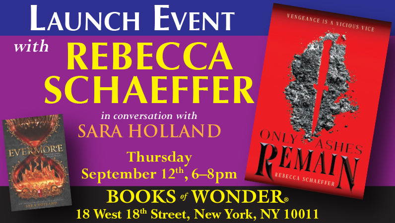 LAUNCH EVENT with Rebecca Schaeffer for Only Ashes Remain