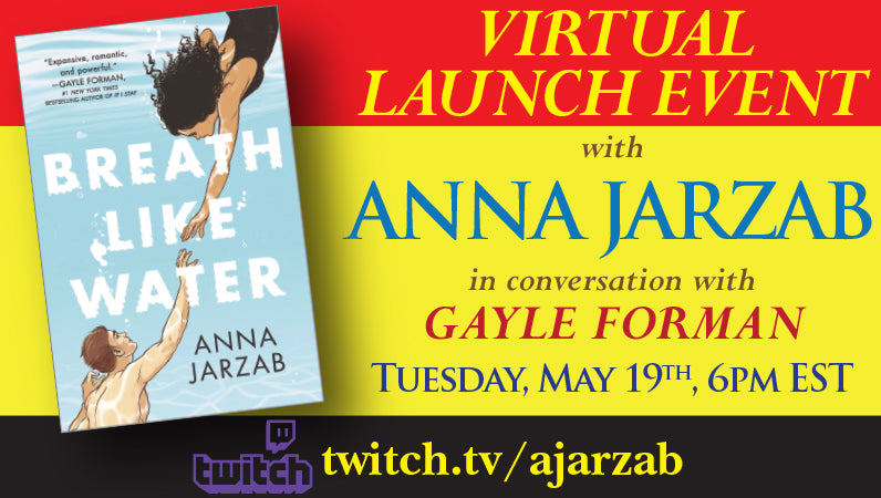 Launch Event with Anna Jarzab for Breath Like Water in conversation with Gayle Forman