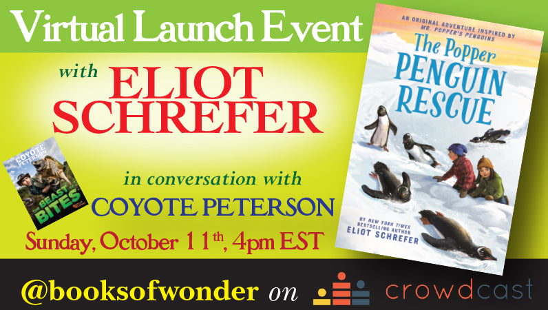 Launch Event for The Popper Penguin Rescue by Eliot Schrefer