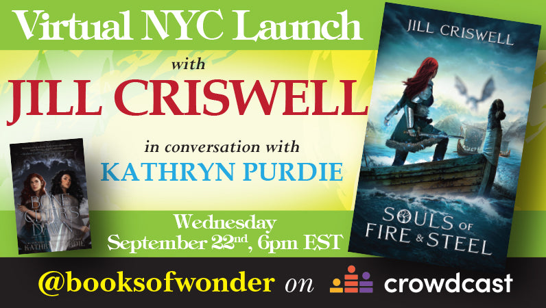VIRTUAL NYC LAUNCH For Souls of Fire & Steel by JILL CRISWELL