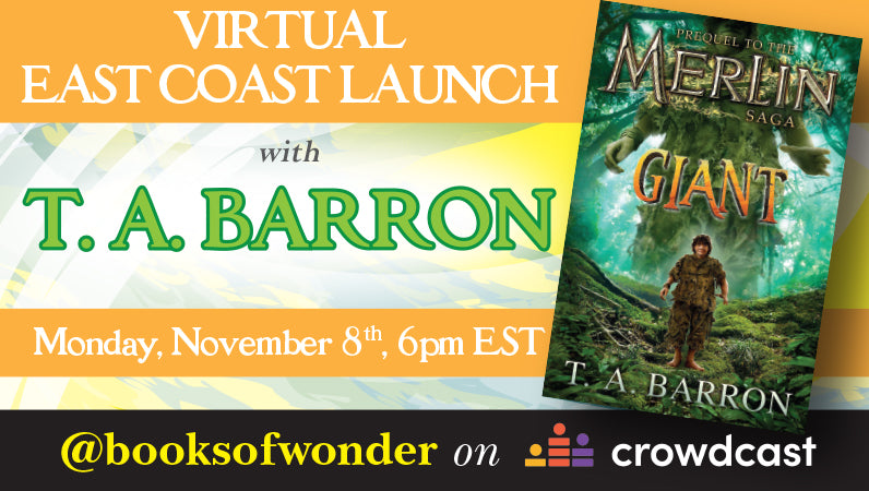 VIRTUAL EAST COAST LAUNCH for Giant : The Unlikely Origins of Shim by T.A. BARRON