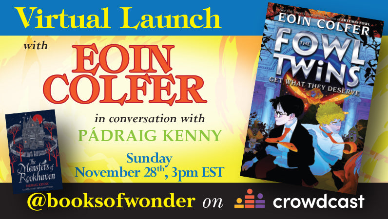 VIRTUAL LAUNCH EVENT for The Fowl Twins: Get What They Deserve by EOIN COLFER