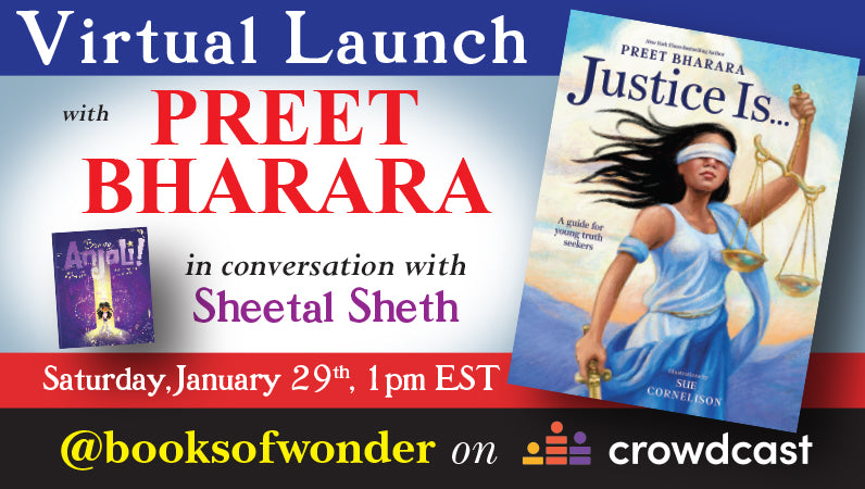 VIRTUAL LAUNCH for Justice Is by PREET BHARARA