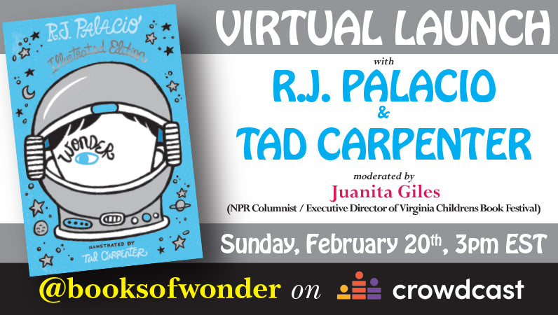 VIRTUAL LAUNCH for Wonder: Illustrated Edition by R.J. PALACIO