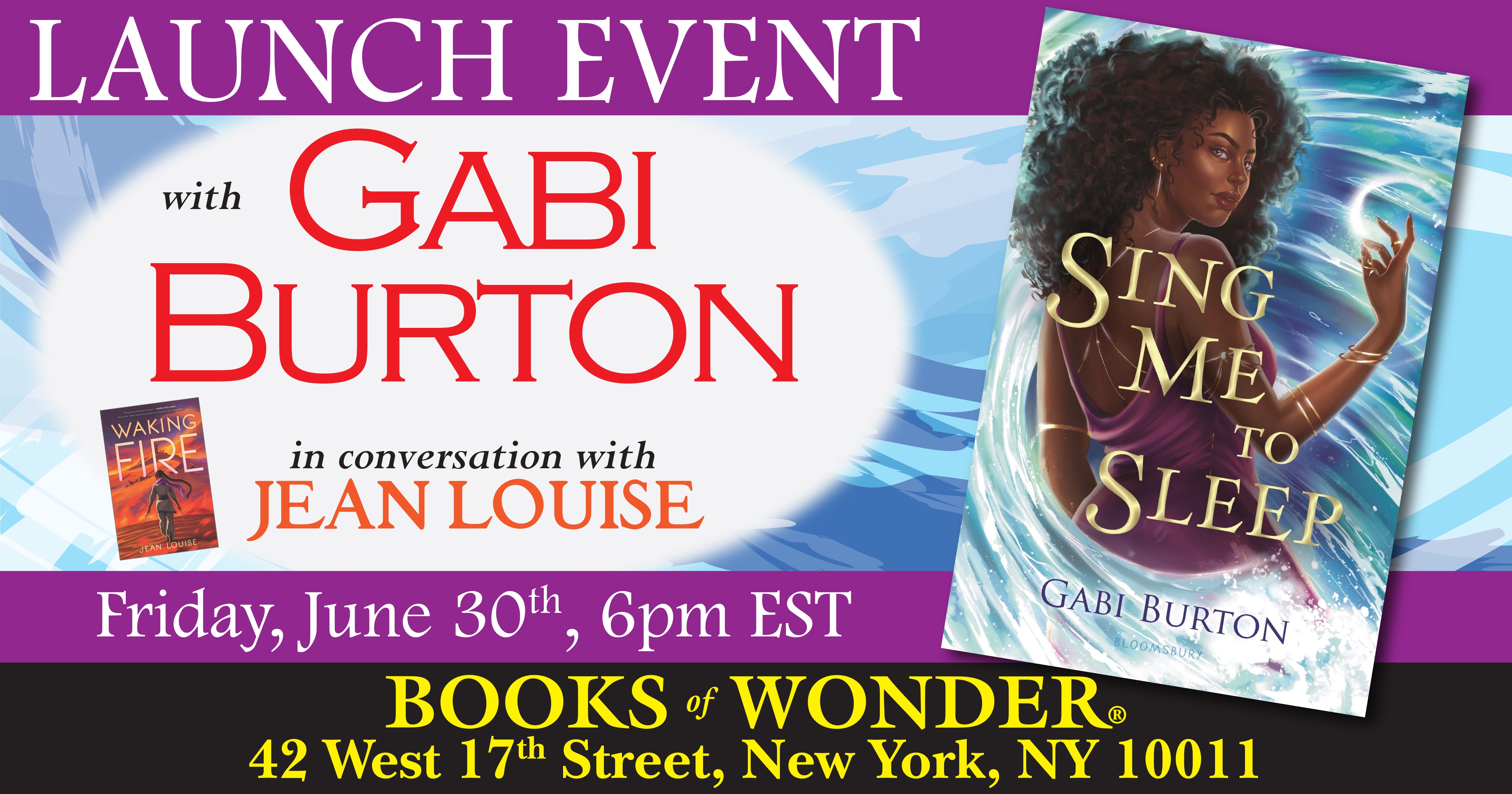 Launch Event | Sing Me to Sleep by Gabi Burton