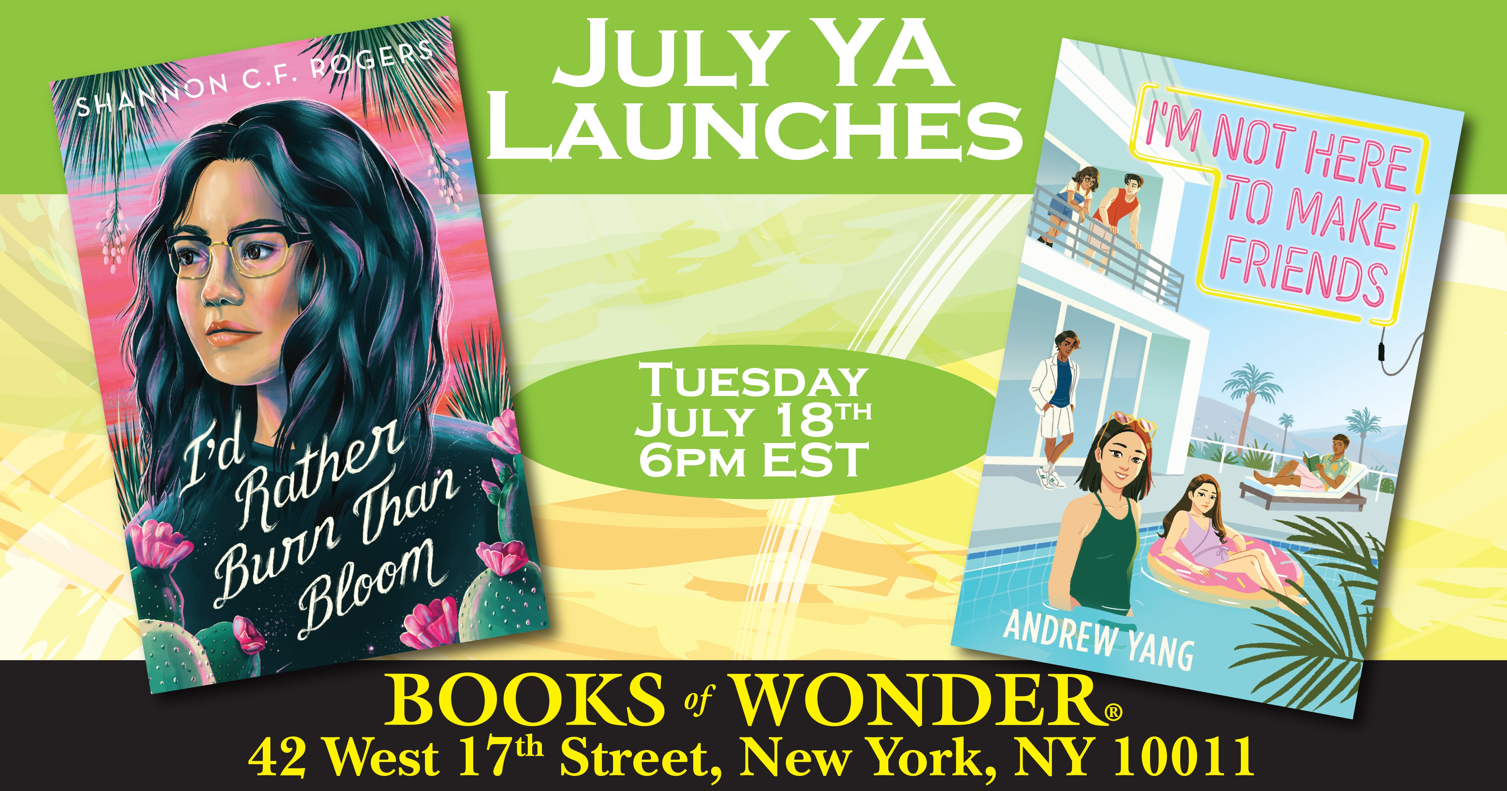 July YA Launches