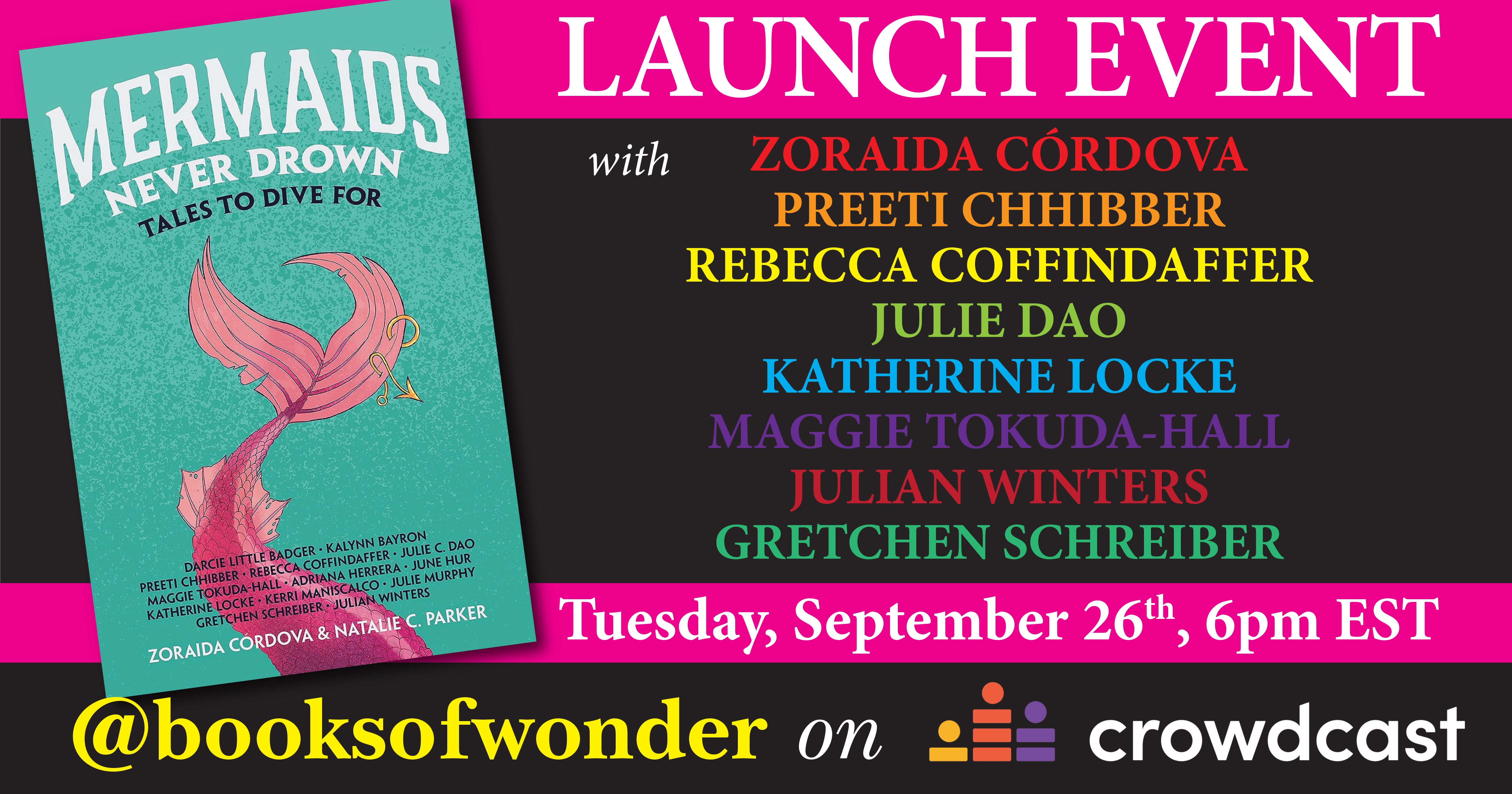 Virtual Launch Event | Mermaids Never Drown, edited by Zoraida Cordova