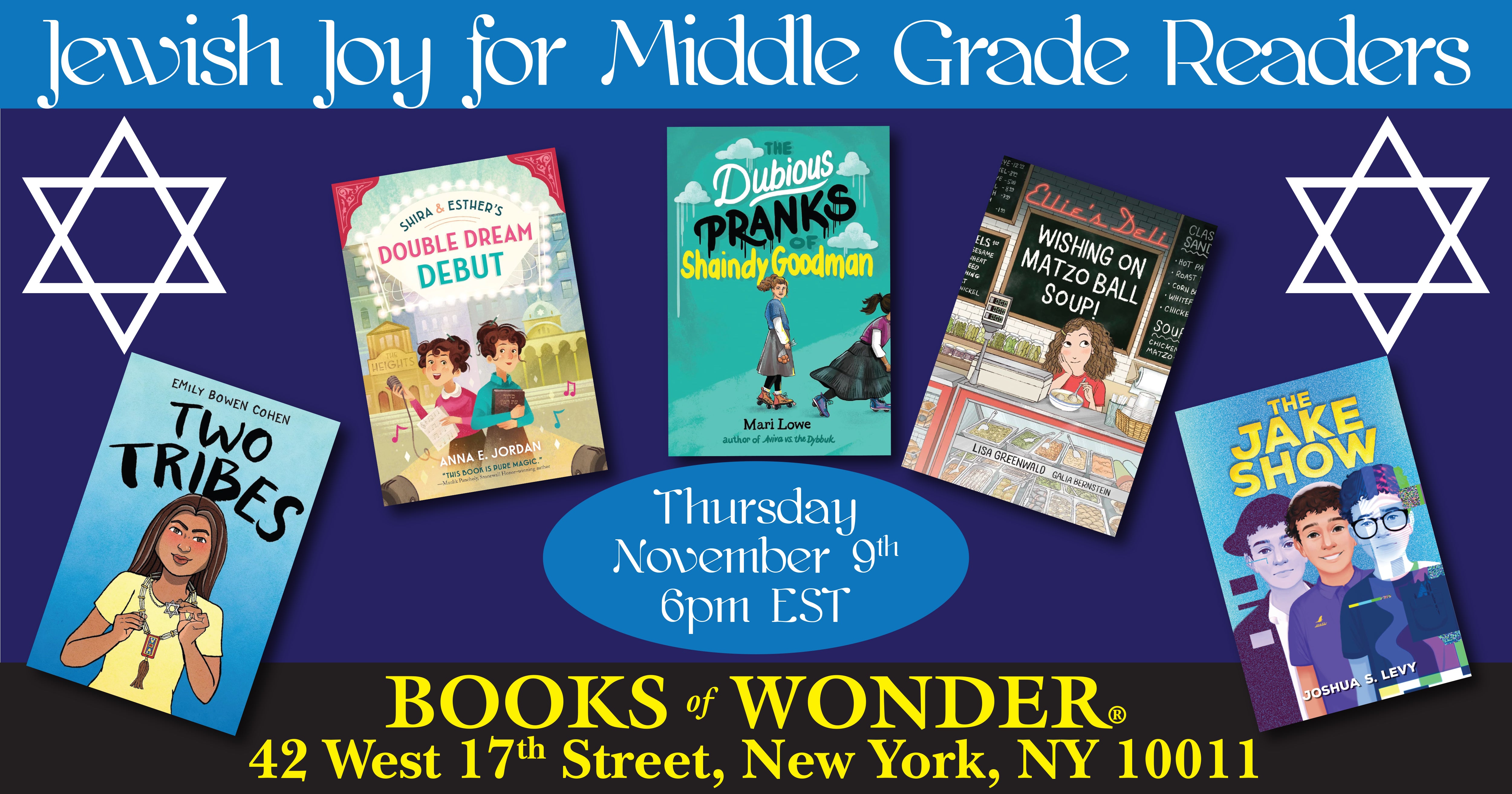 Jewish Joy for Middle Grade Readers