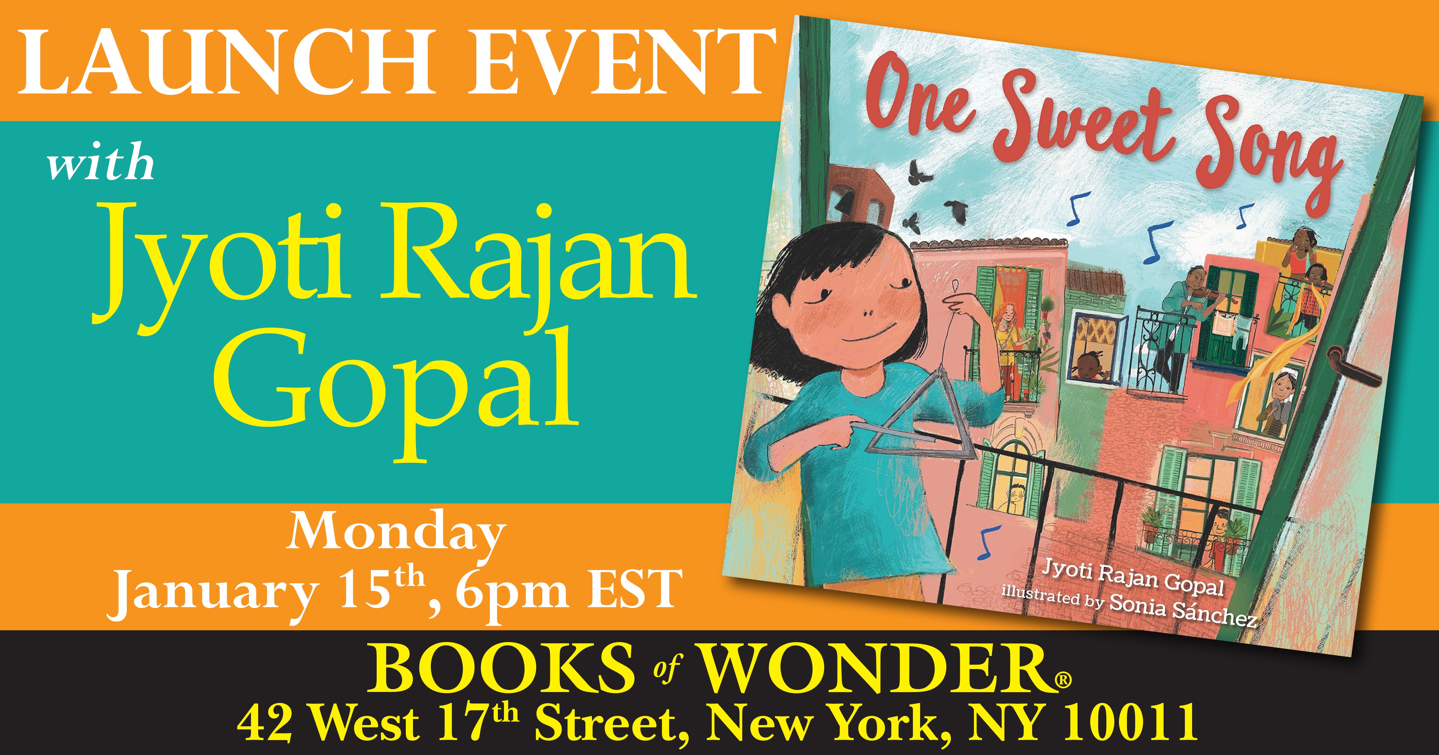 Launch | One Sweet Song by Jyoti Rajan Gopal