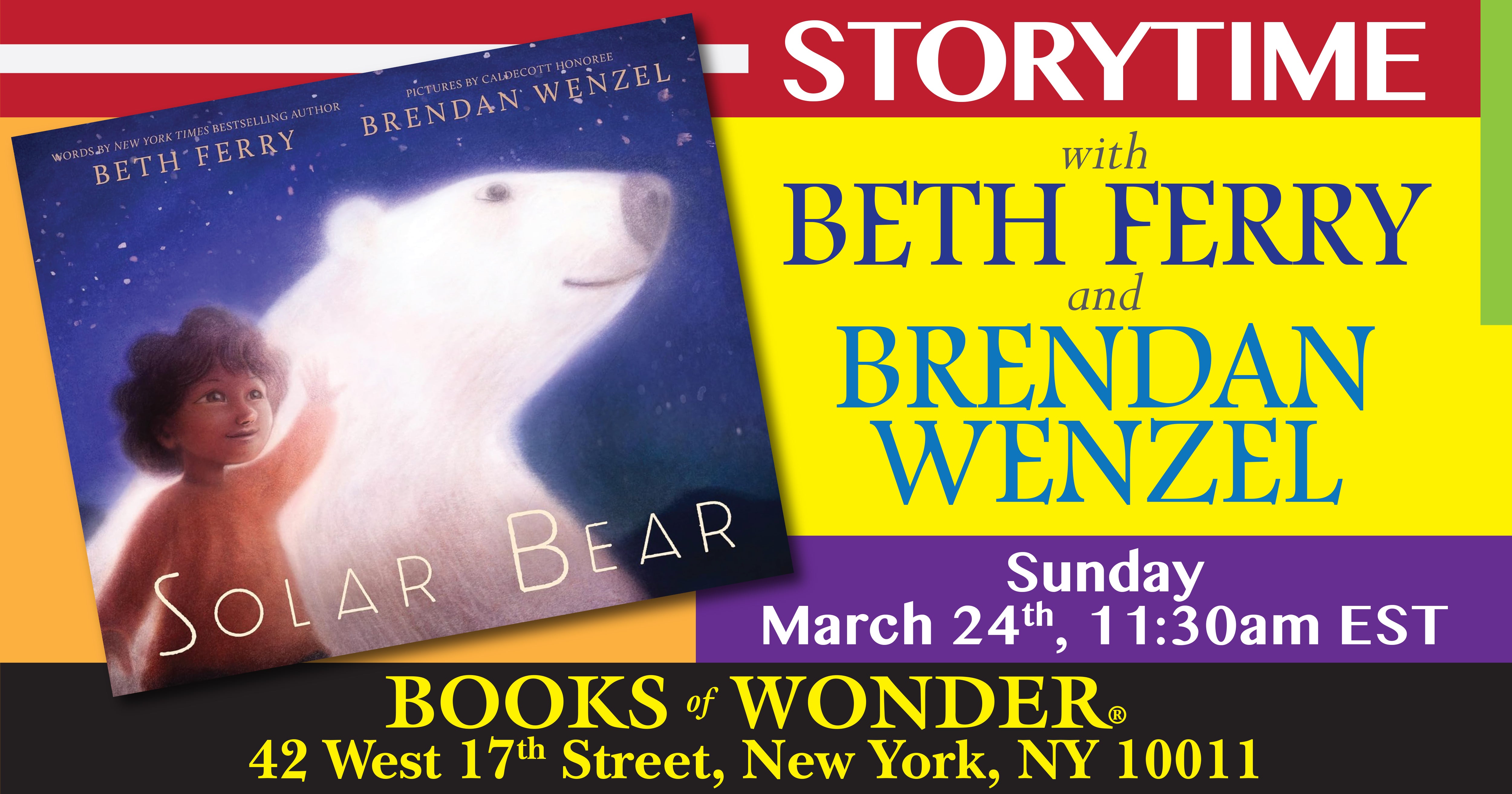 Storytime with Beth Ferry & Brendan Wenzel