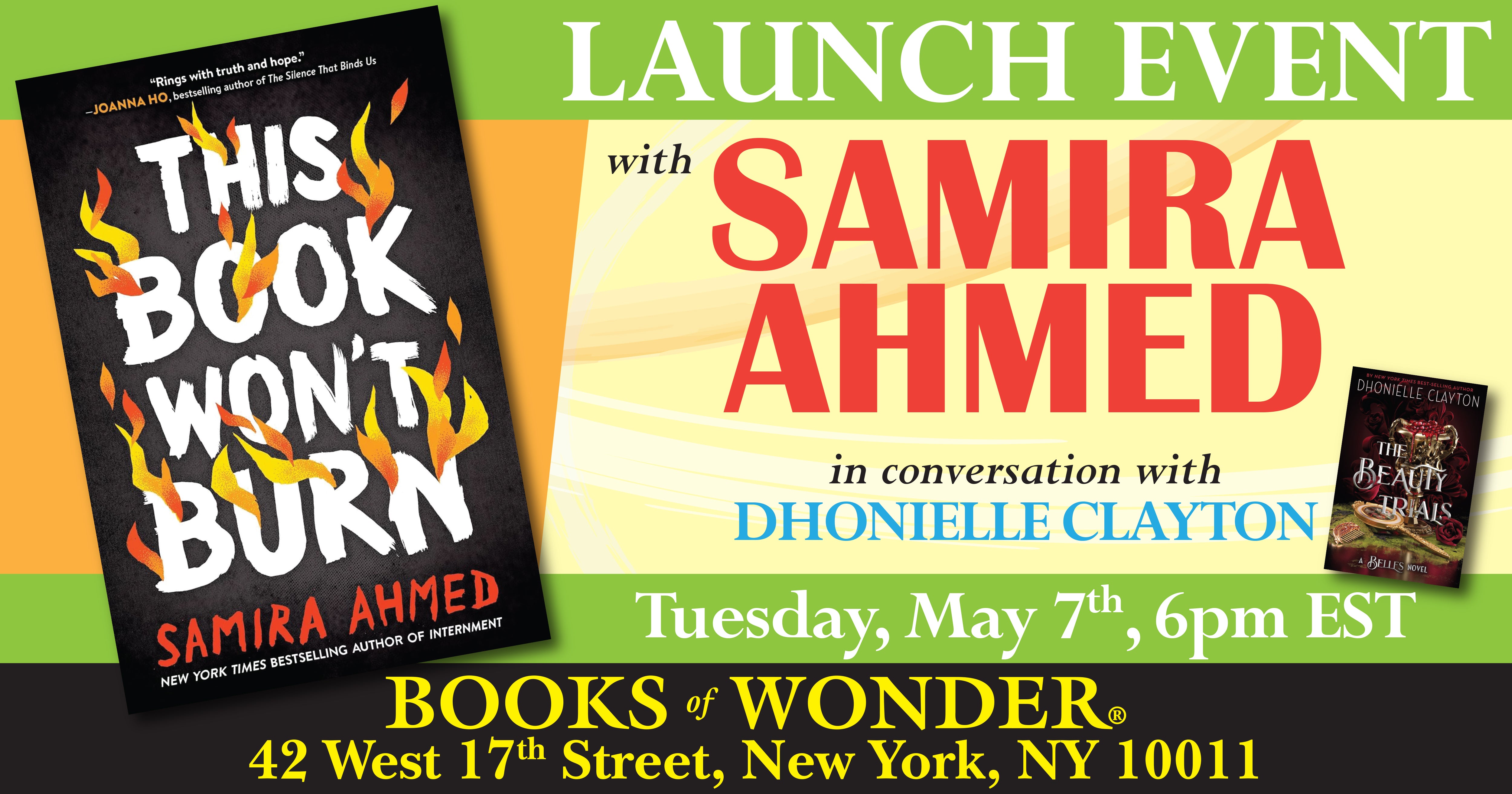 Launch | This Book Won't Burn by Samira Ahmed