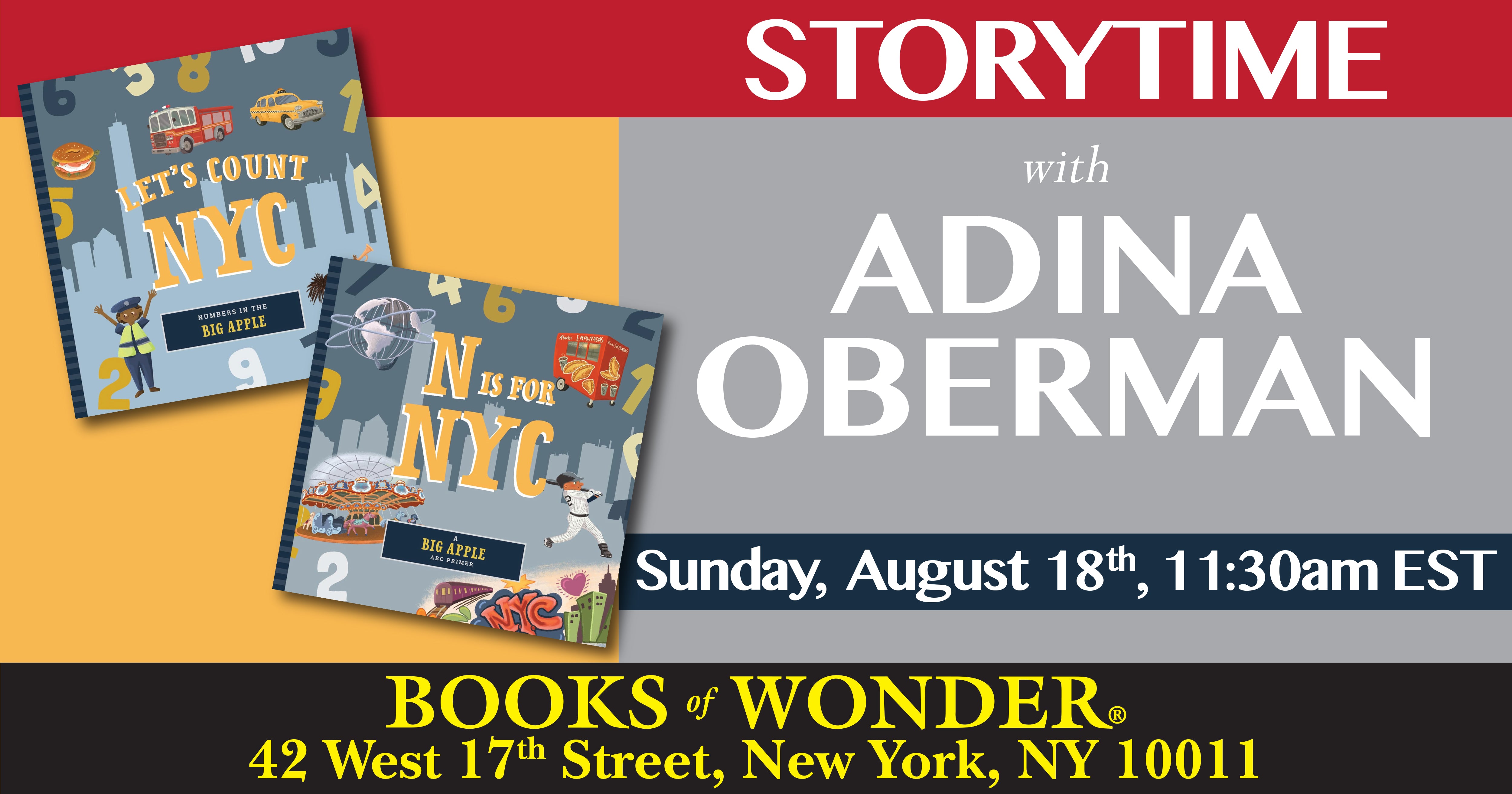 Storytime | with Adina Oberman