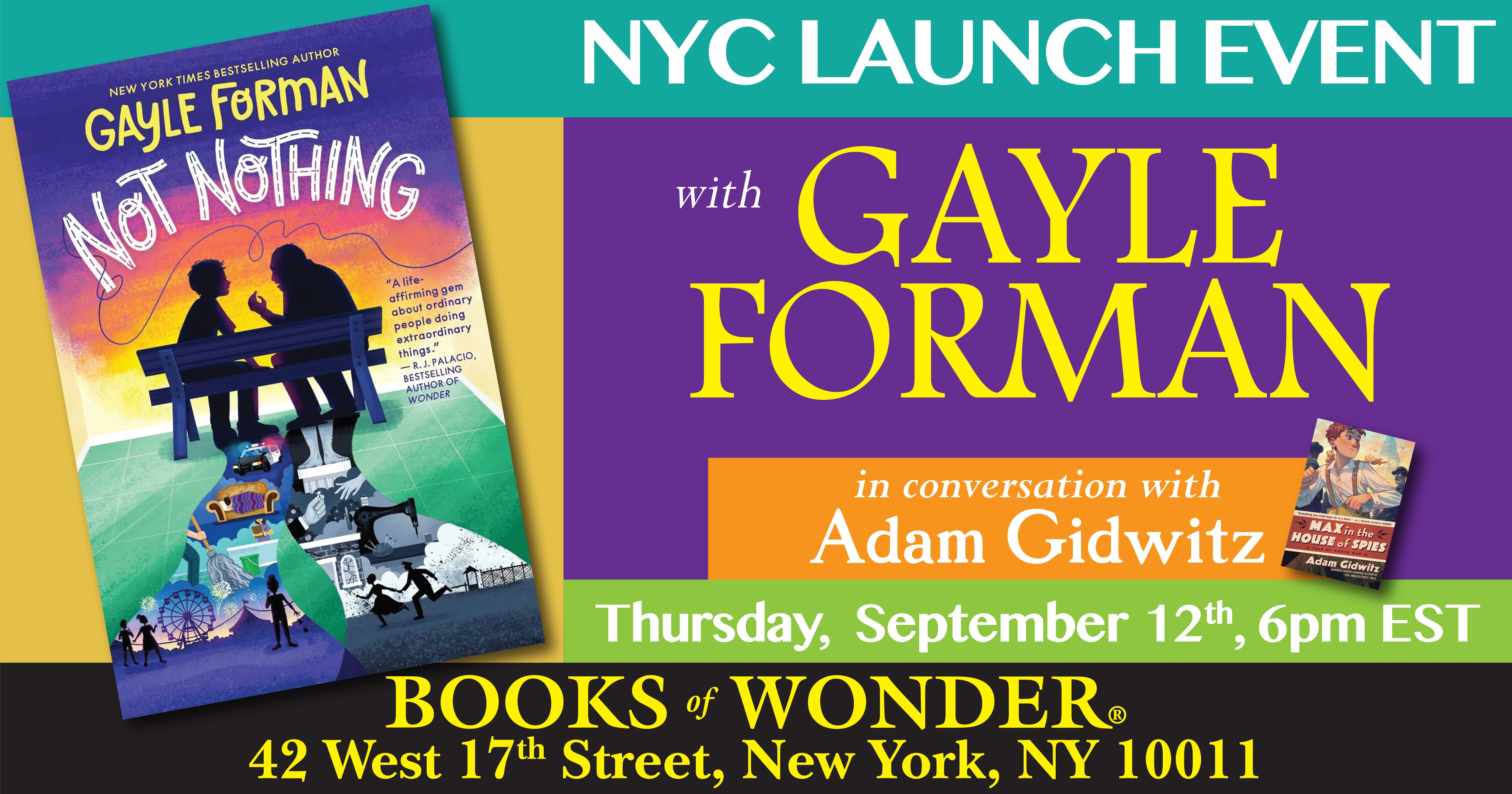 Launch | Not Nothing by Gayle Forman