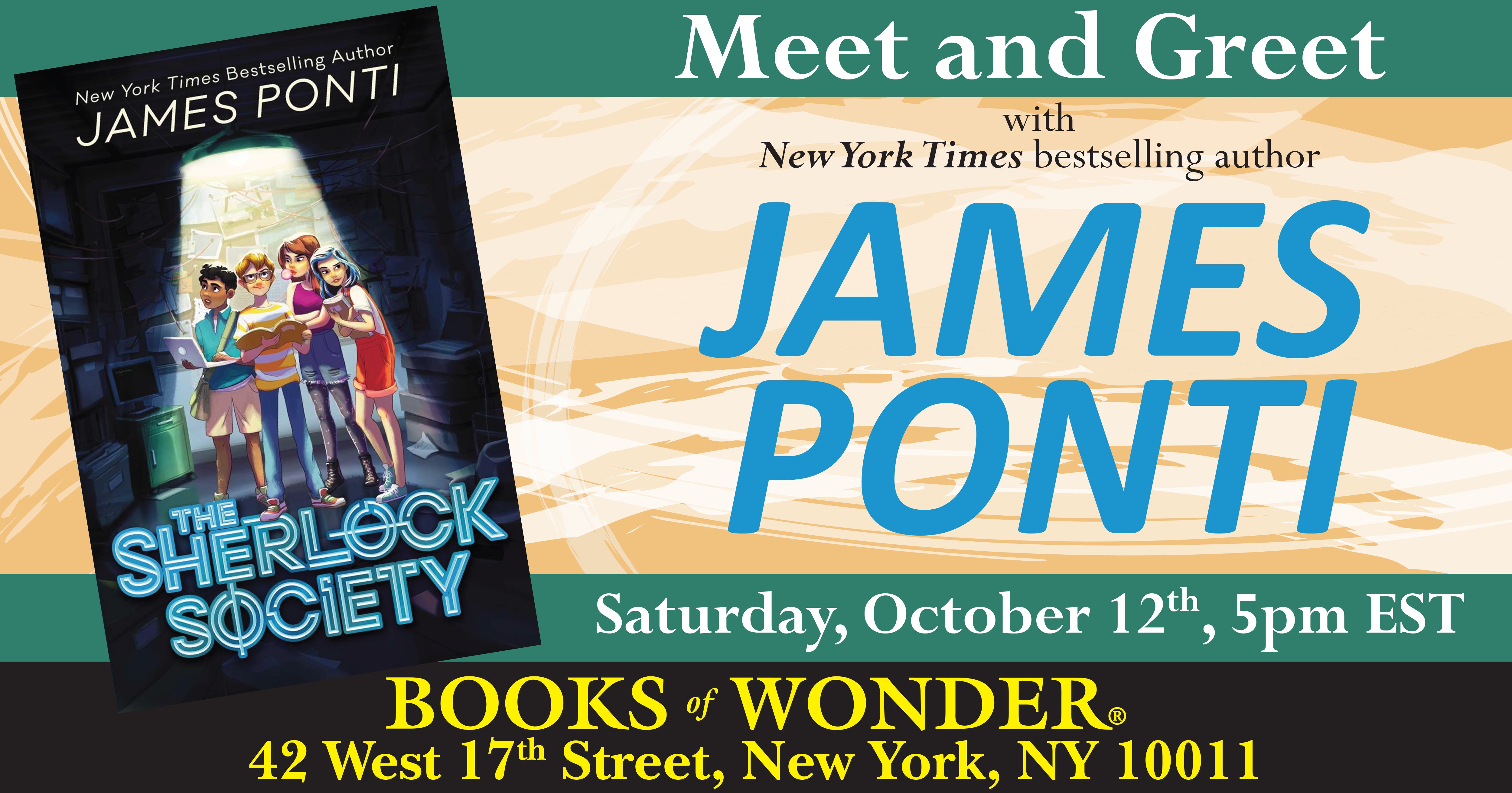 Meet & Greet with James Ponti!