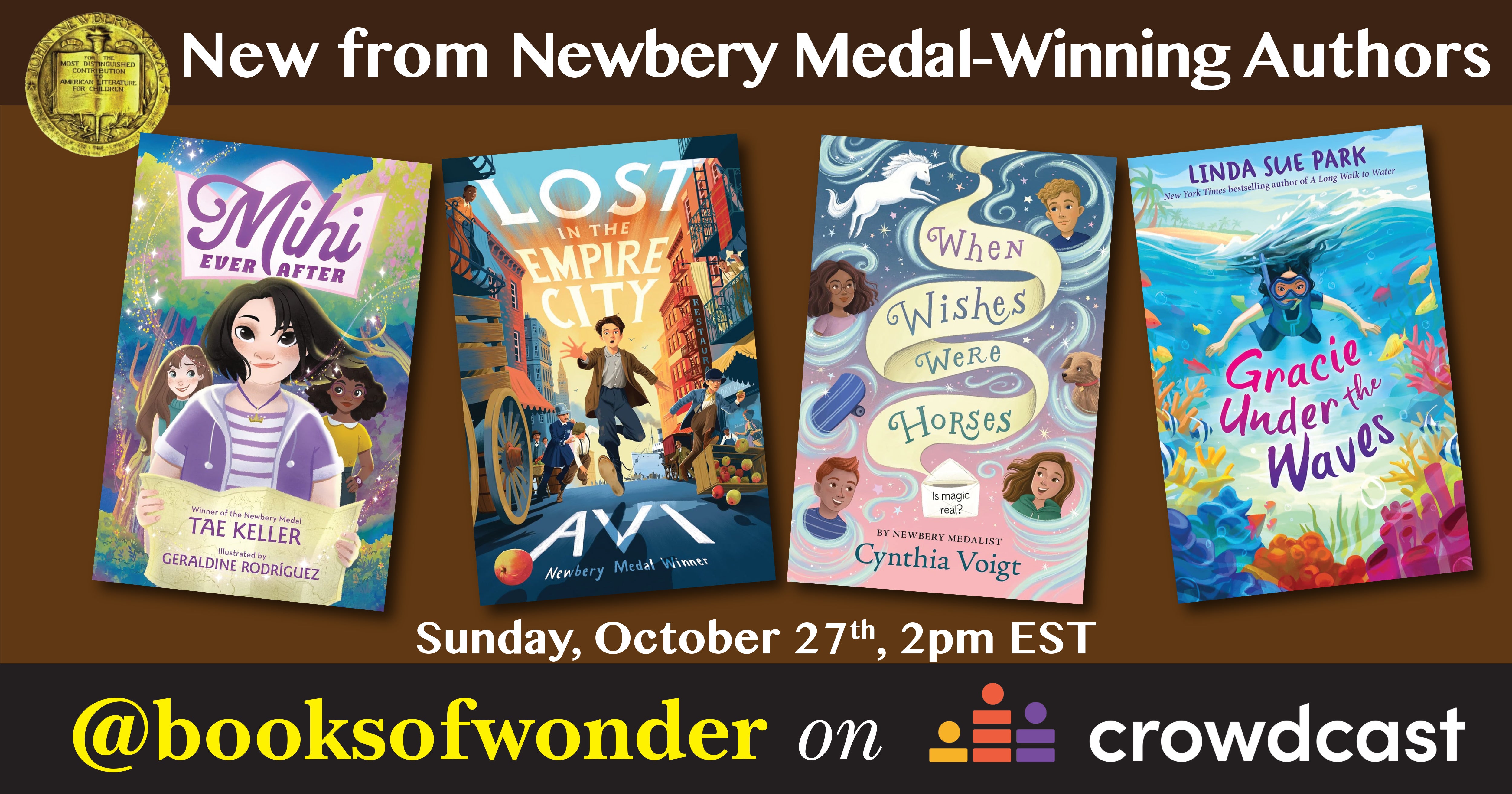 New From Newbery Medal-Winning Authors!