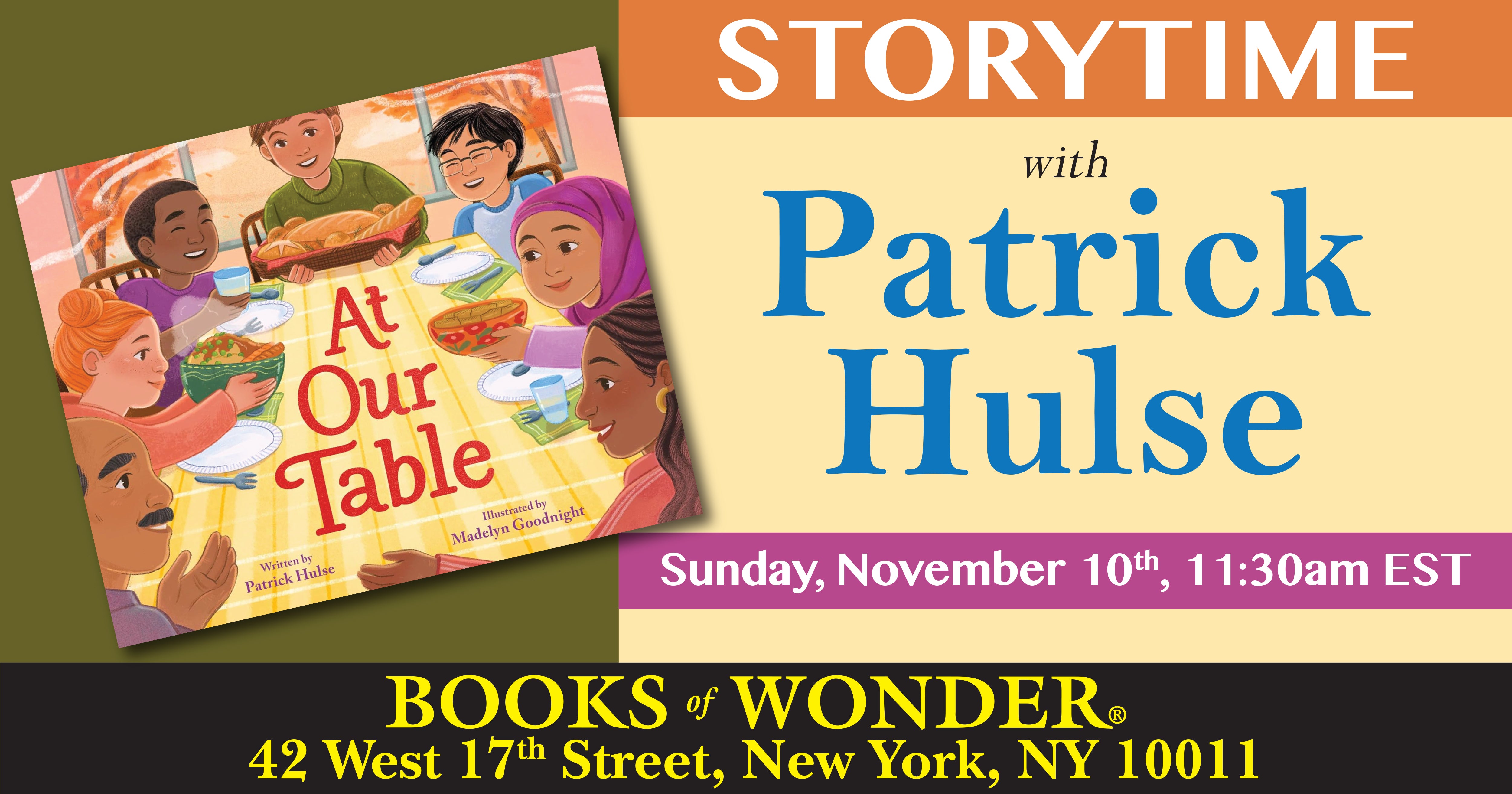 Storytime with the Author | Patrick Hulse