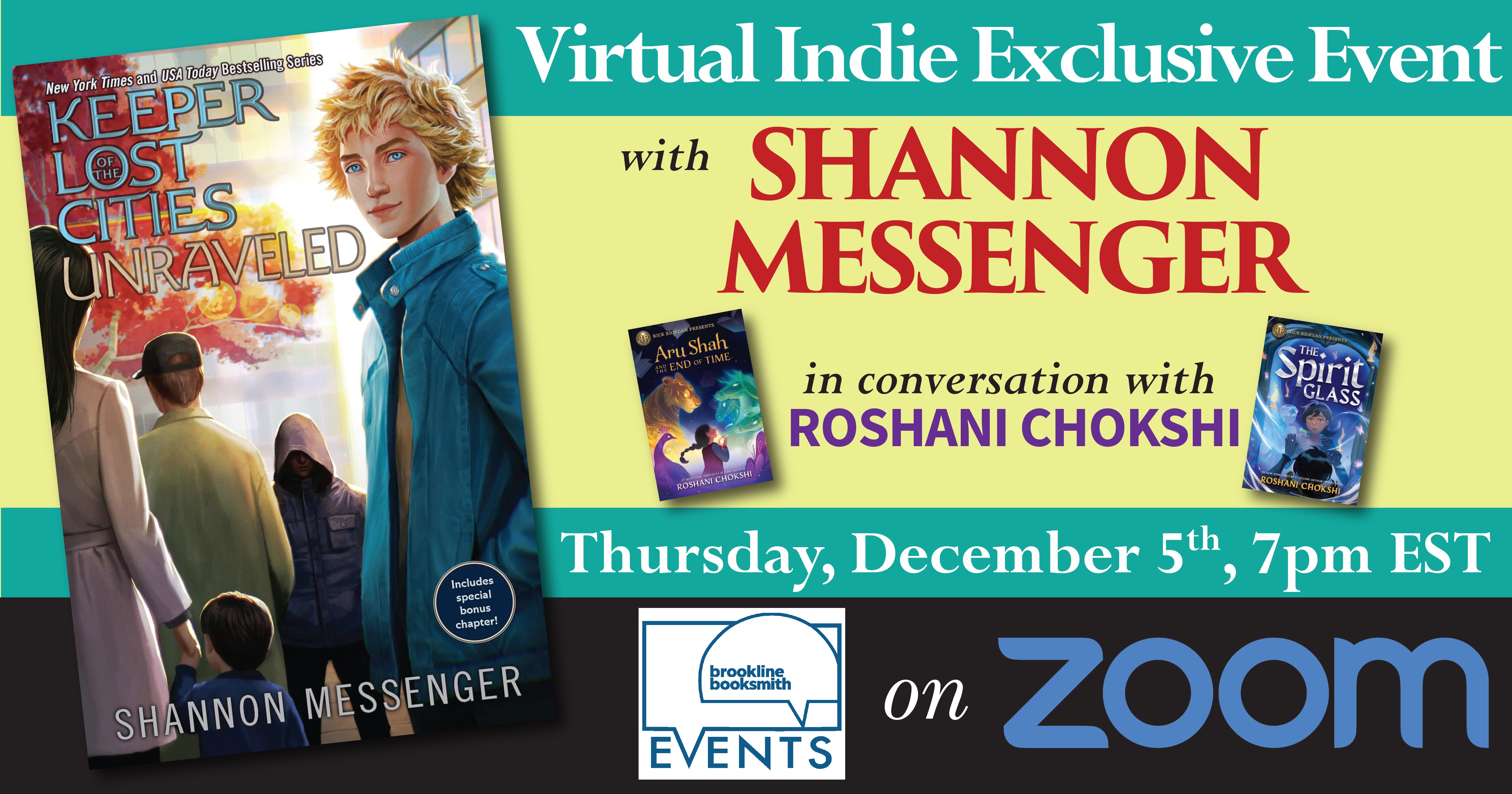 Virtual Indie Exclusive Event with Shannon Messenger!