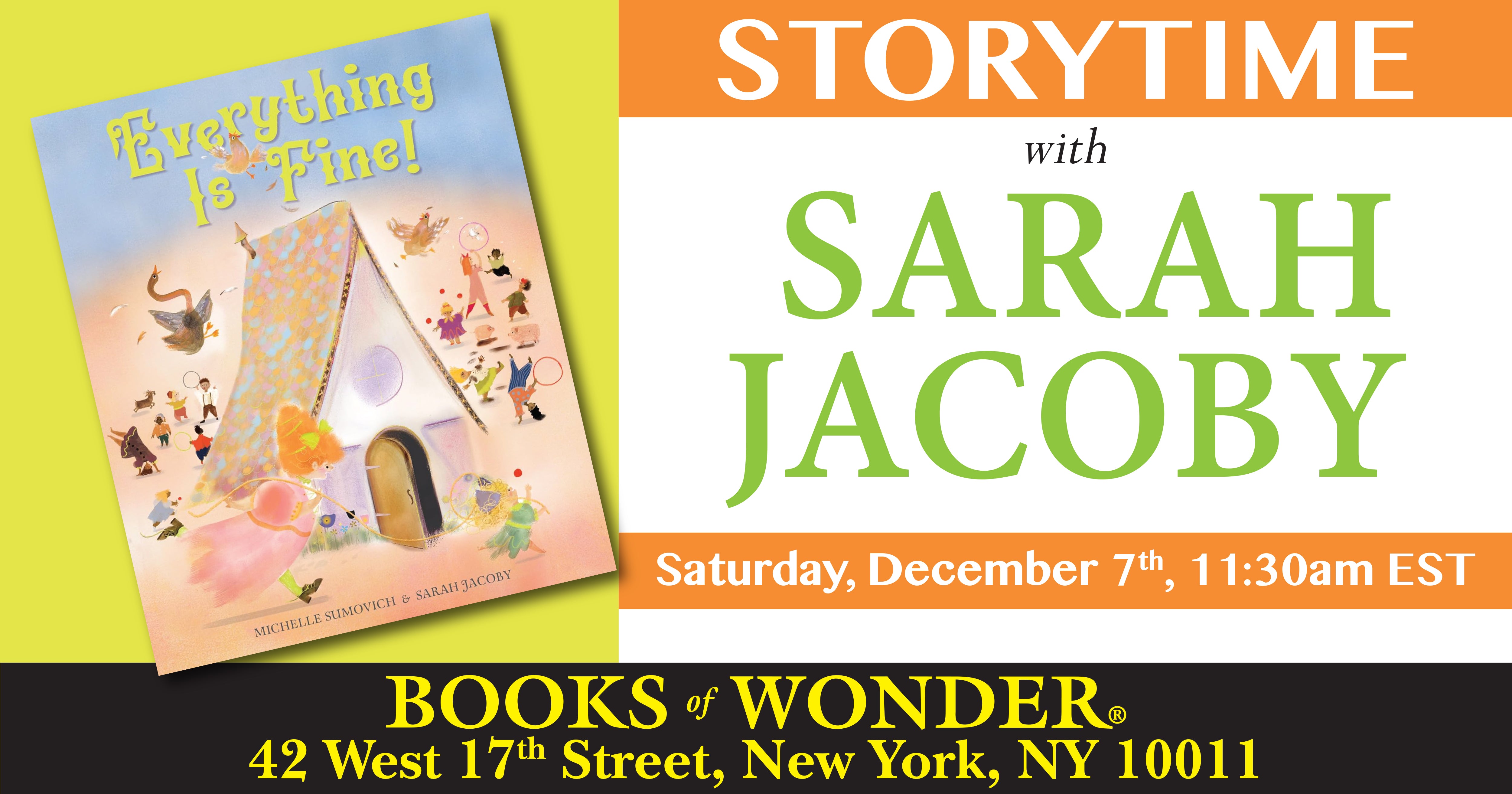 Storytime with Sarah Jacoby