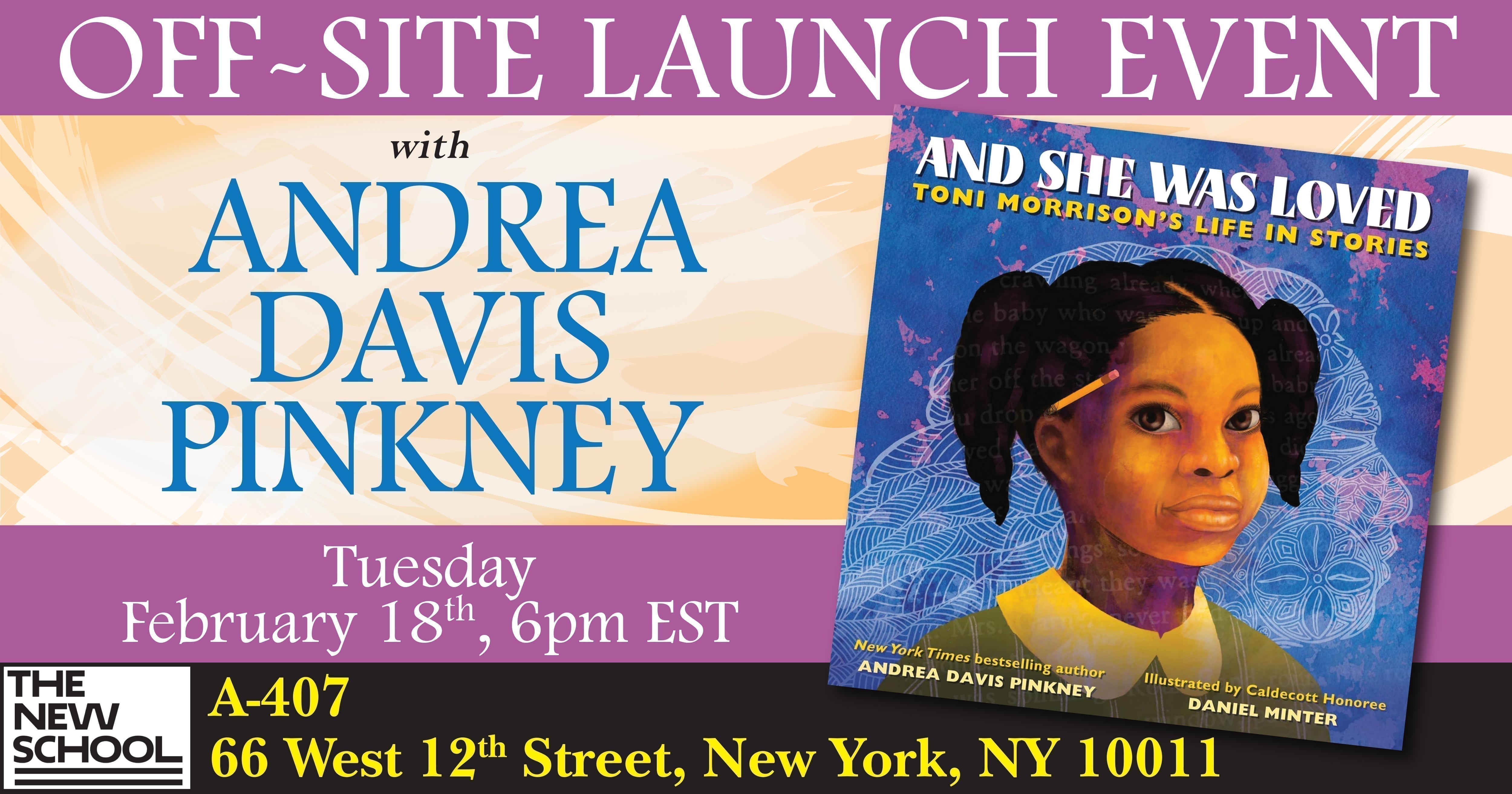 Off-Site Launch: And She Was Loved by Andrea Davis Pinkney