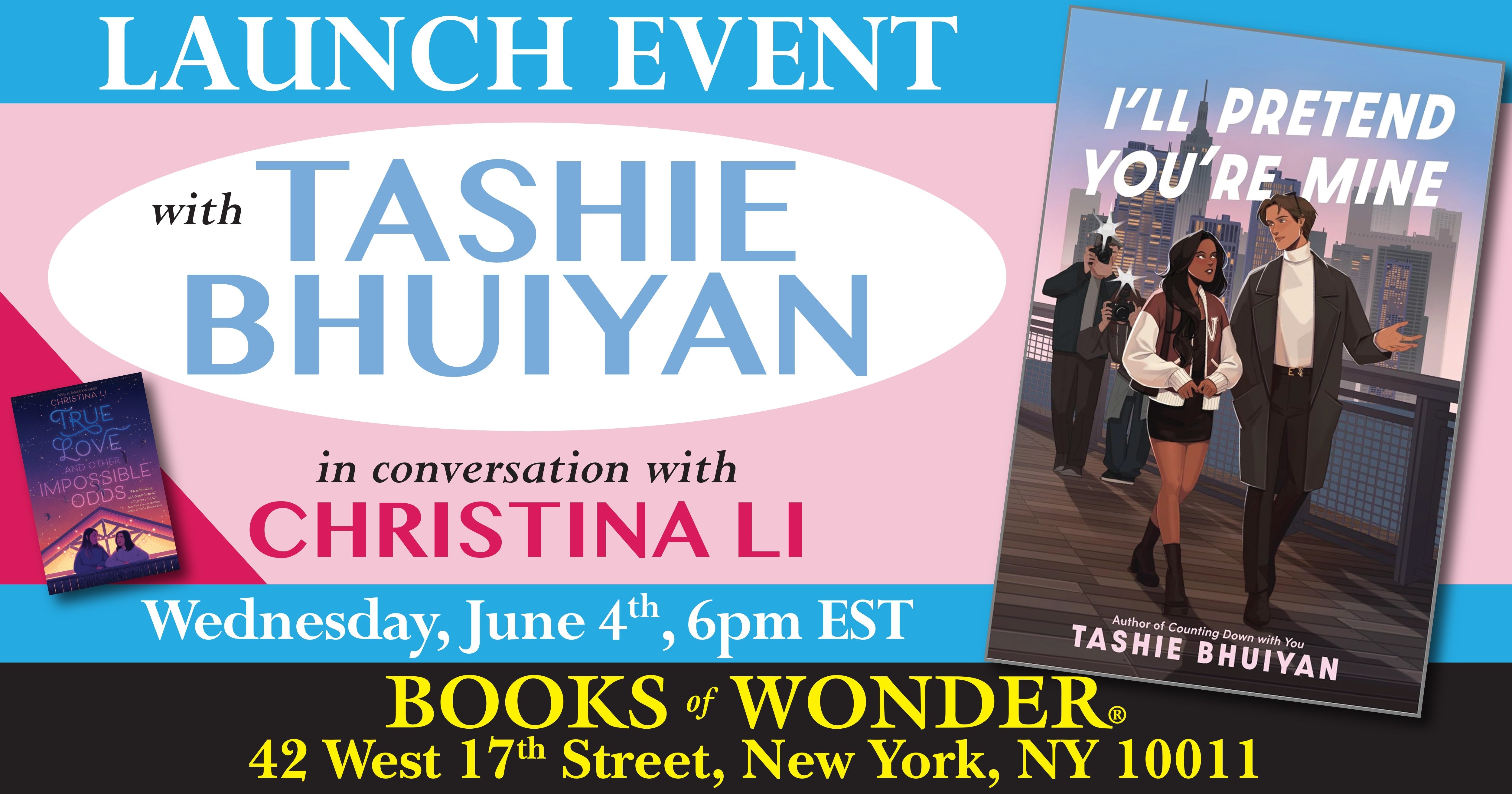 Launch Event | I'll Pretend You're Mine by Tashie Bhuiyan