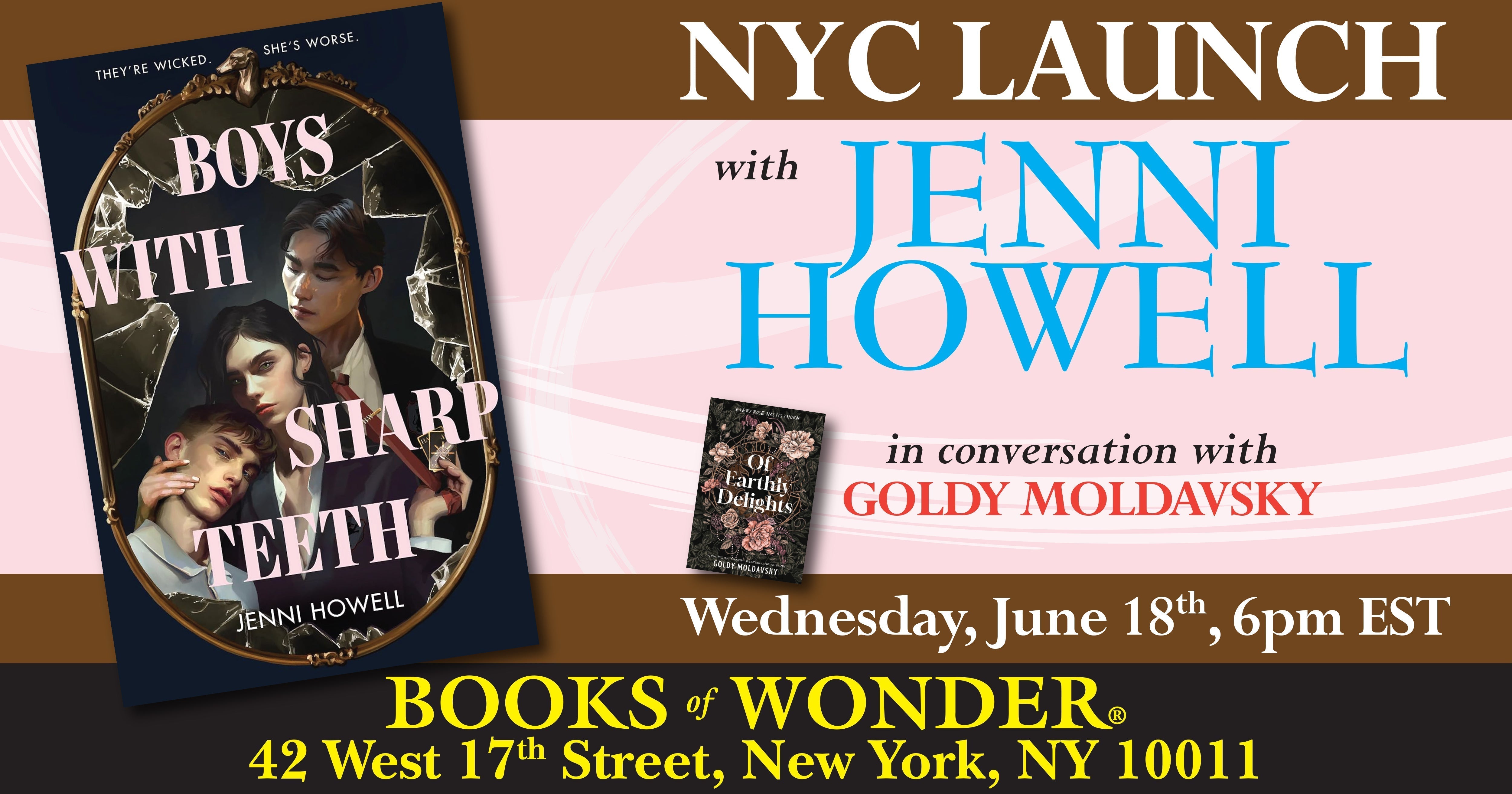 NYC Launch for Boys with Sharp Teeth by Jenni Howell