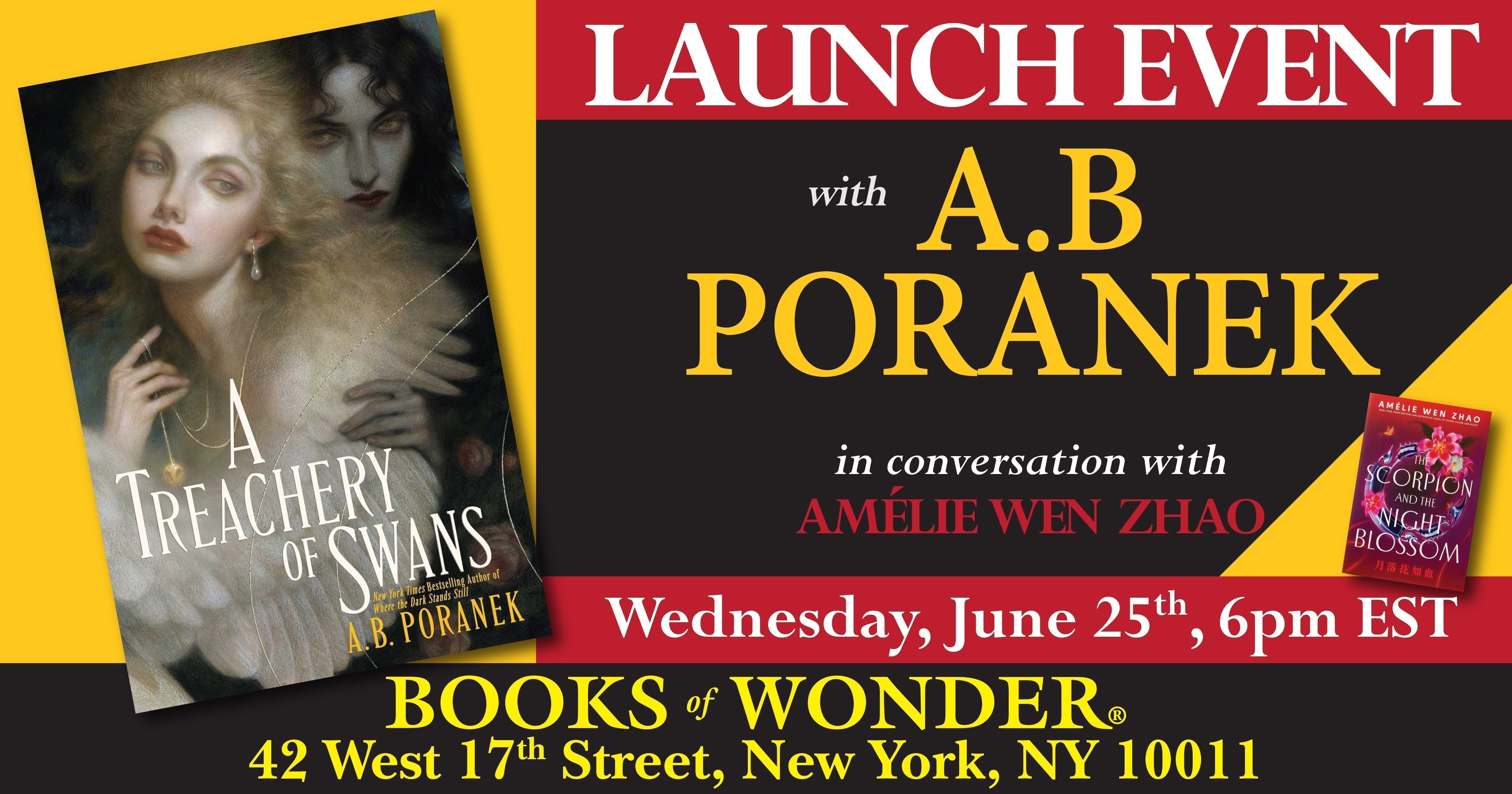 YA Launch Event | A Treachery of Swans by A.B. Poranek!