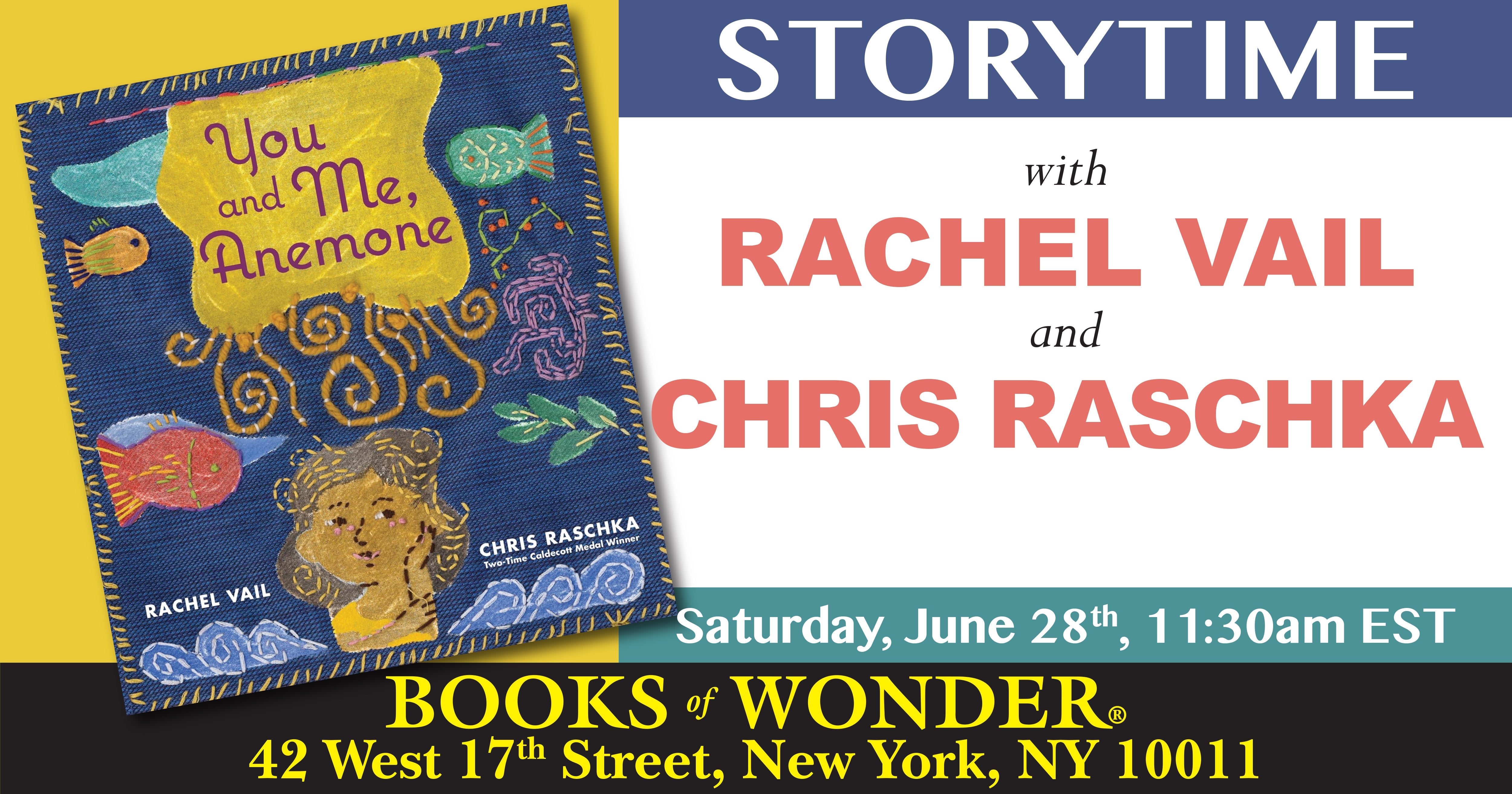 Storytime with the Author and Artist! | You and Me, Anemone