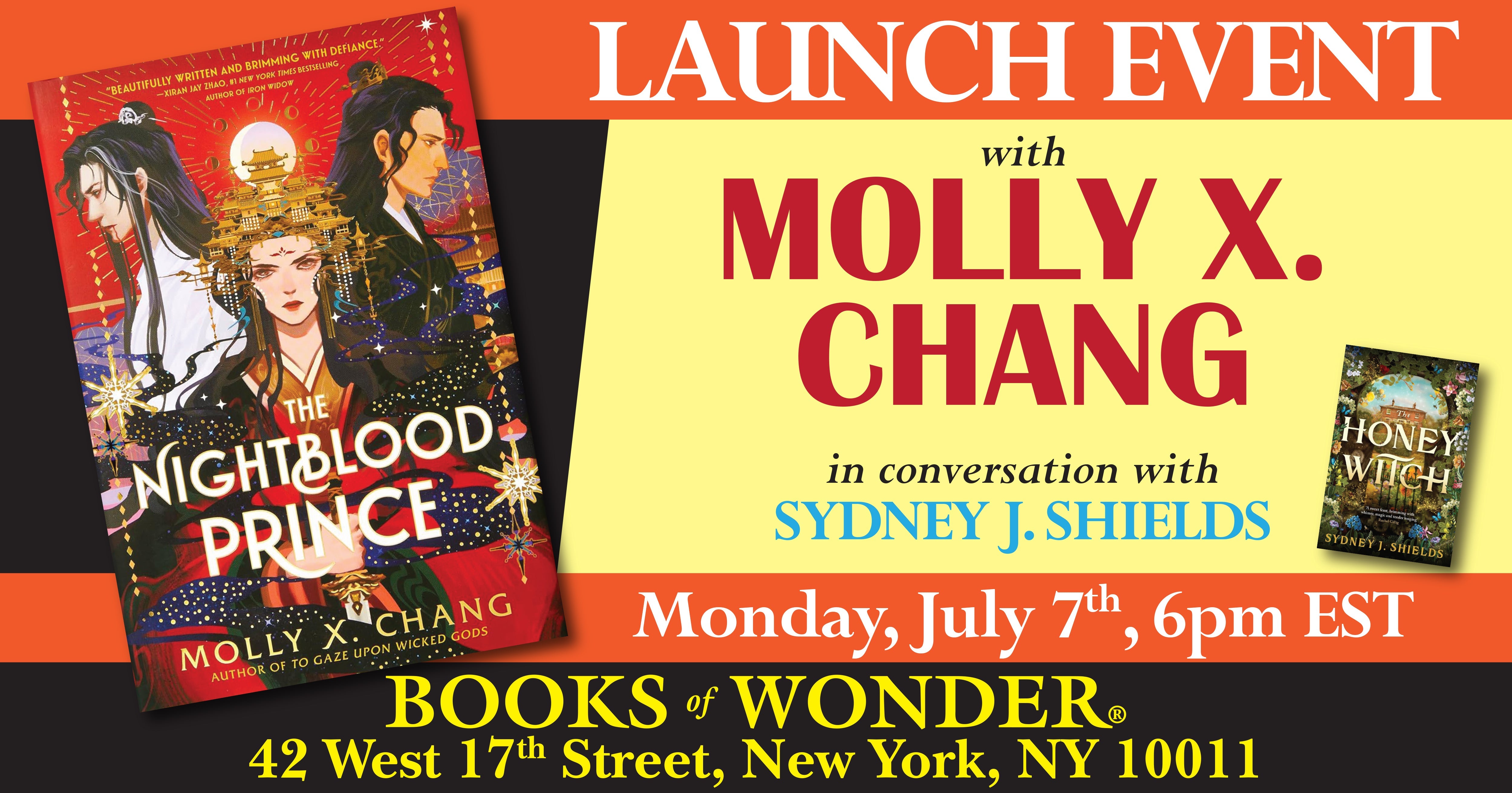 Launch Event | The Nightblood Prince by MOLLY X. CHANG