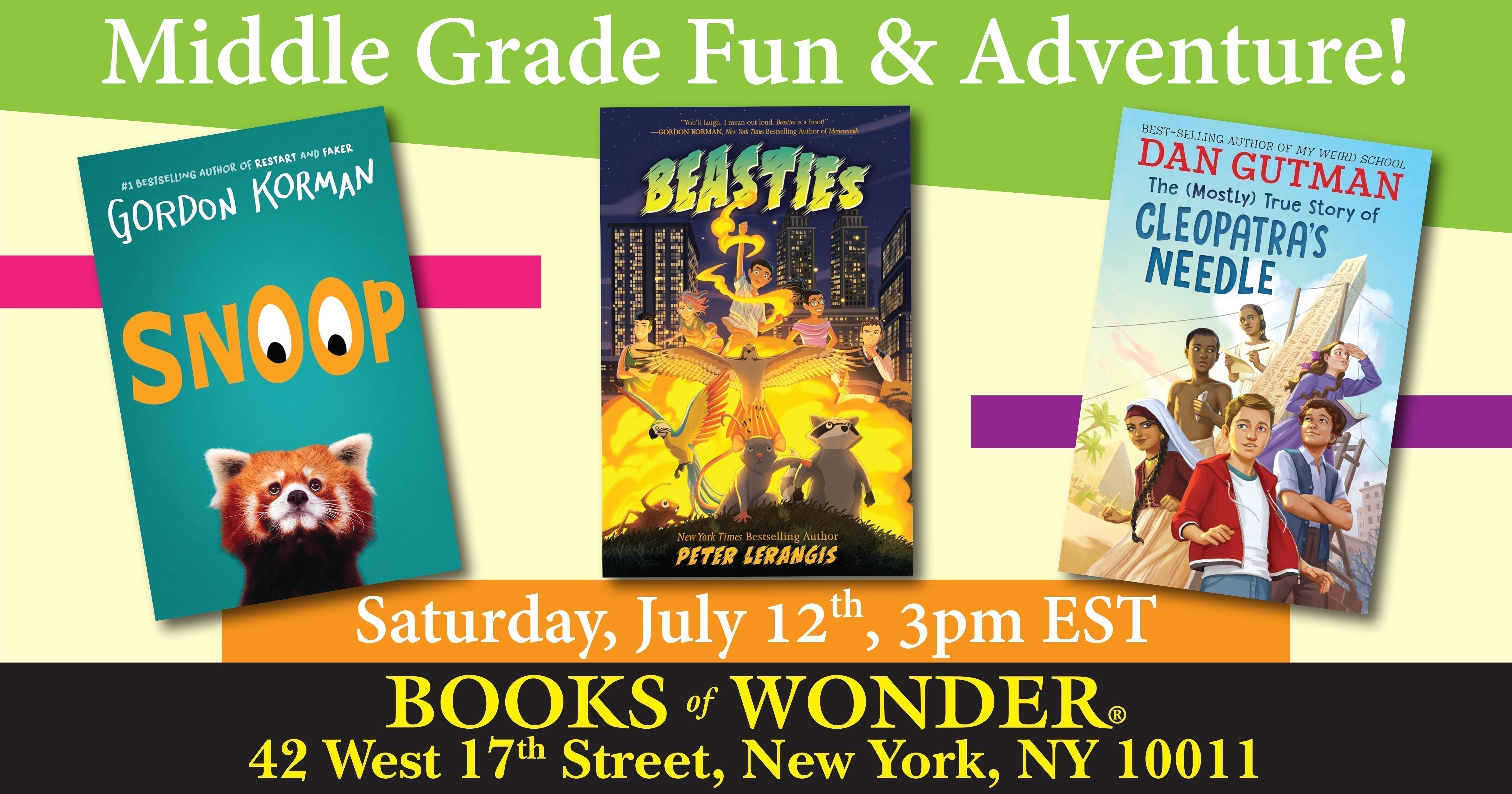 Middle Grade Fun & Adventure!