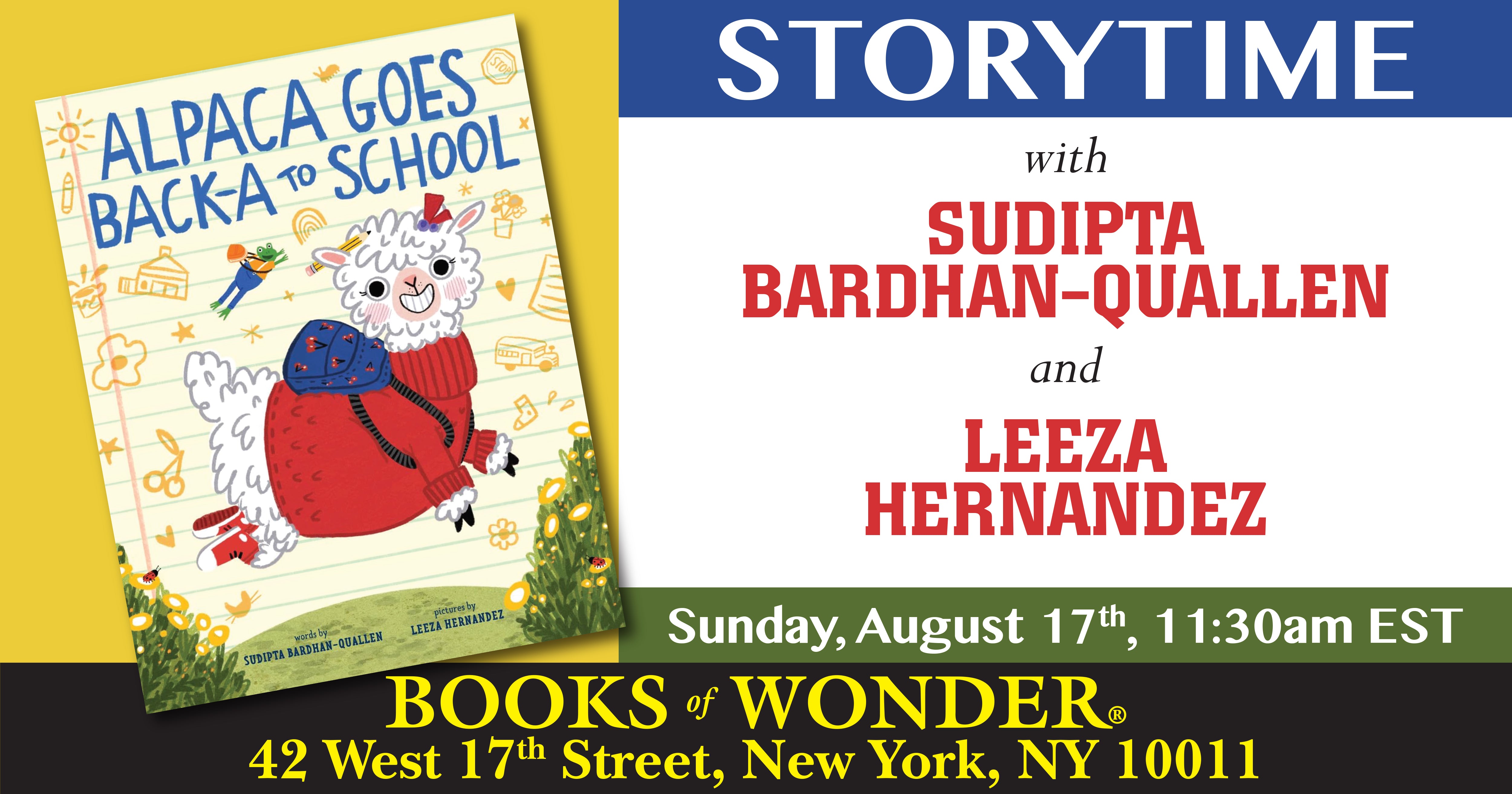 Storytime with the Author | Sudipta Bardhan-Quallen and Leeza Hernandez