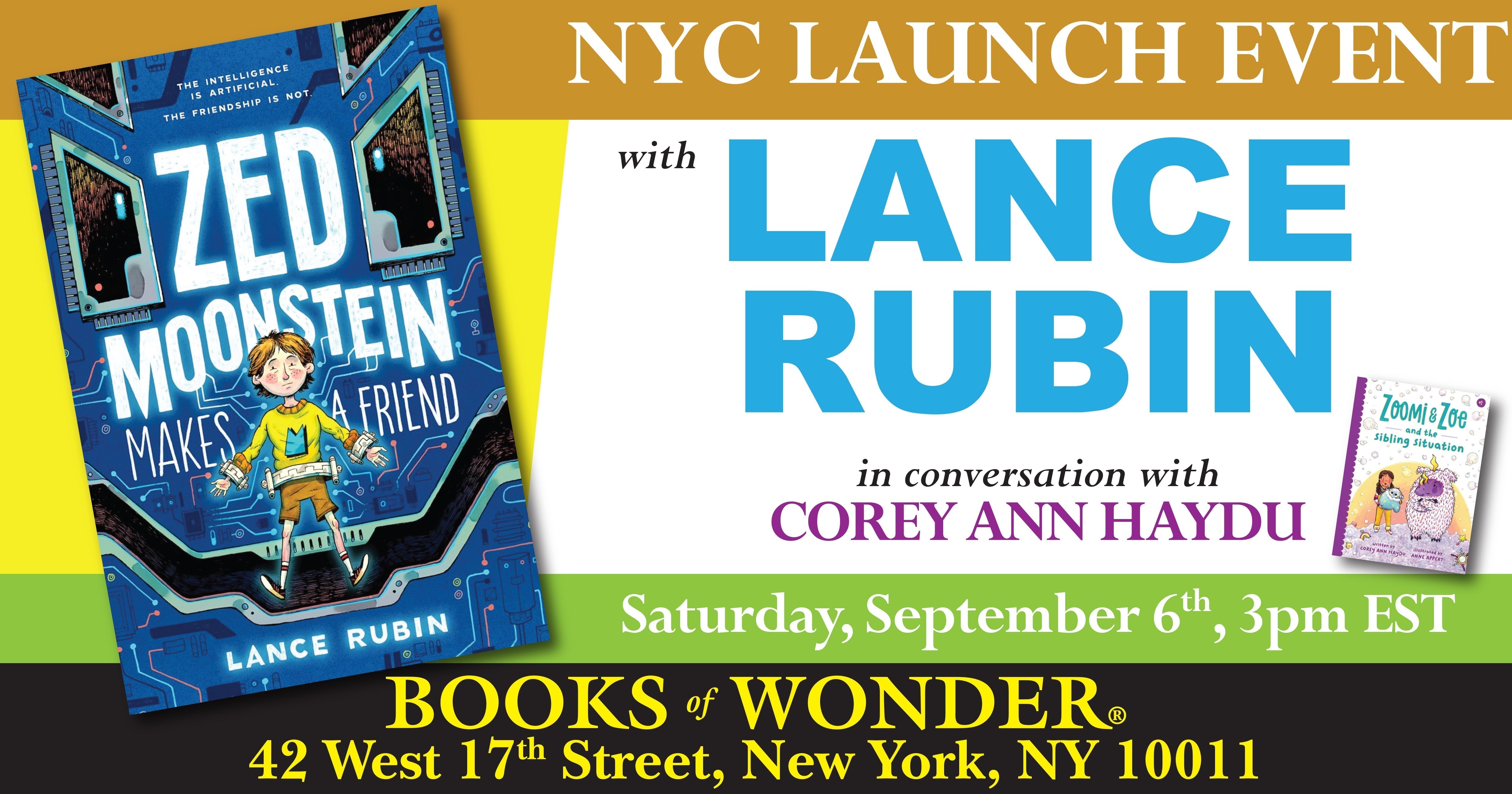 NYC Launch Event | Zed Moonstein Makes a Friend