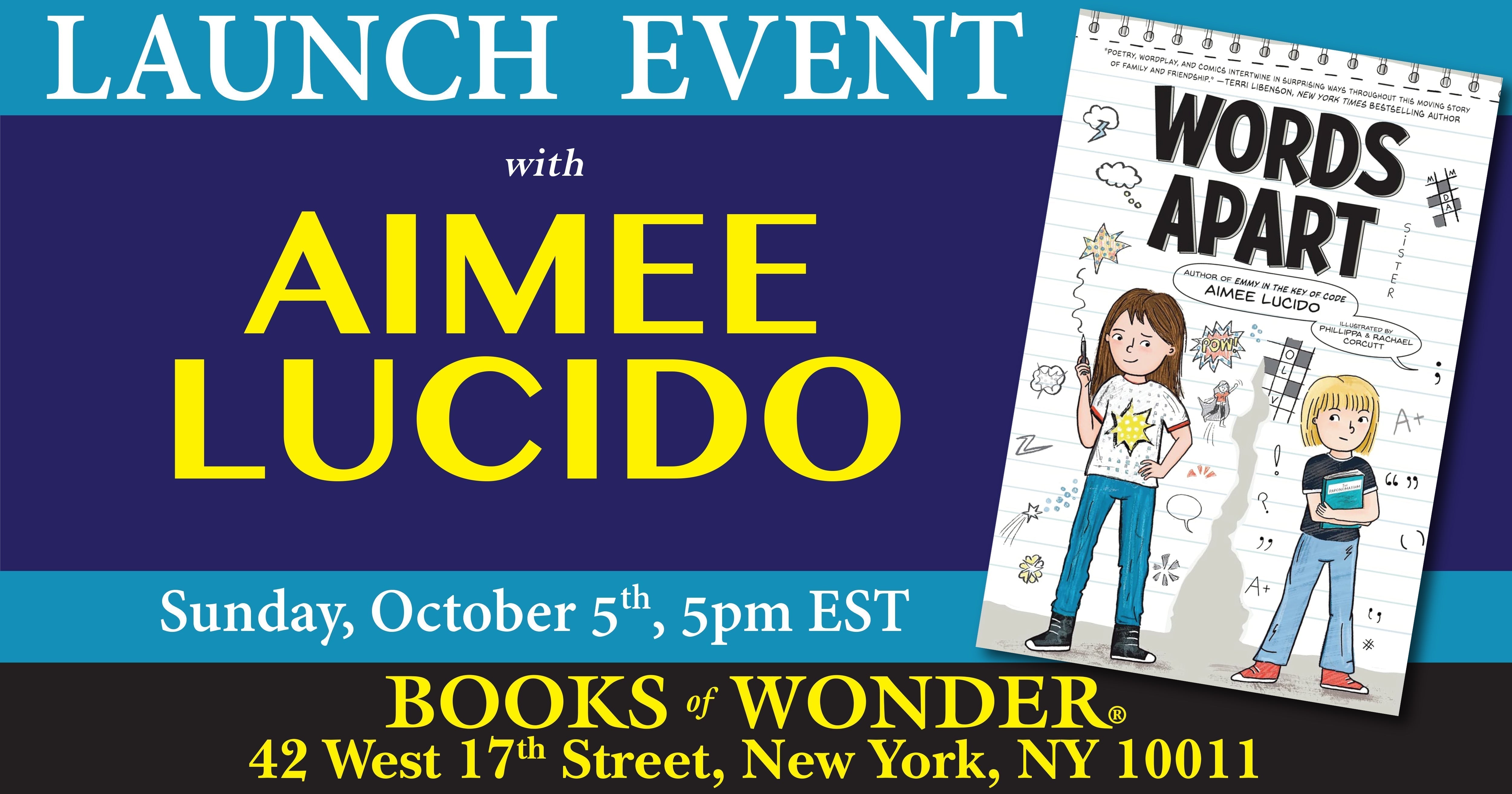 Launch Event | Words Apart by Aimee Lucido