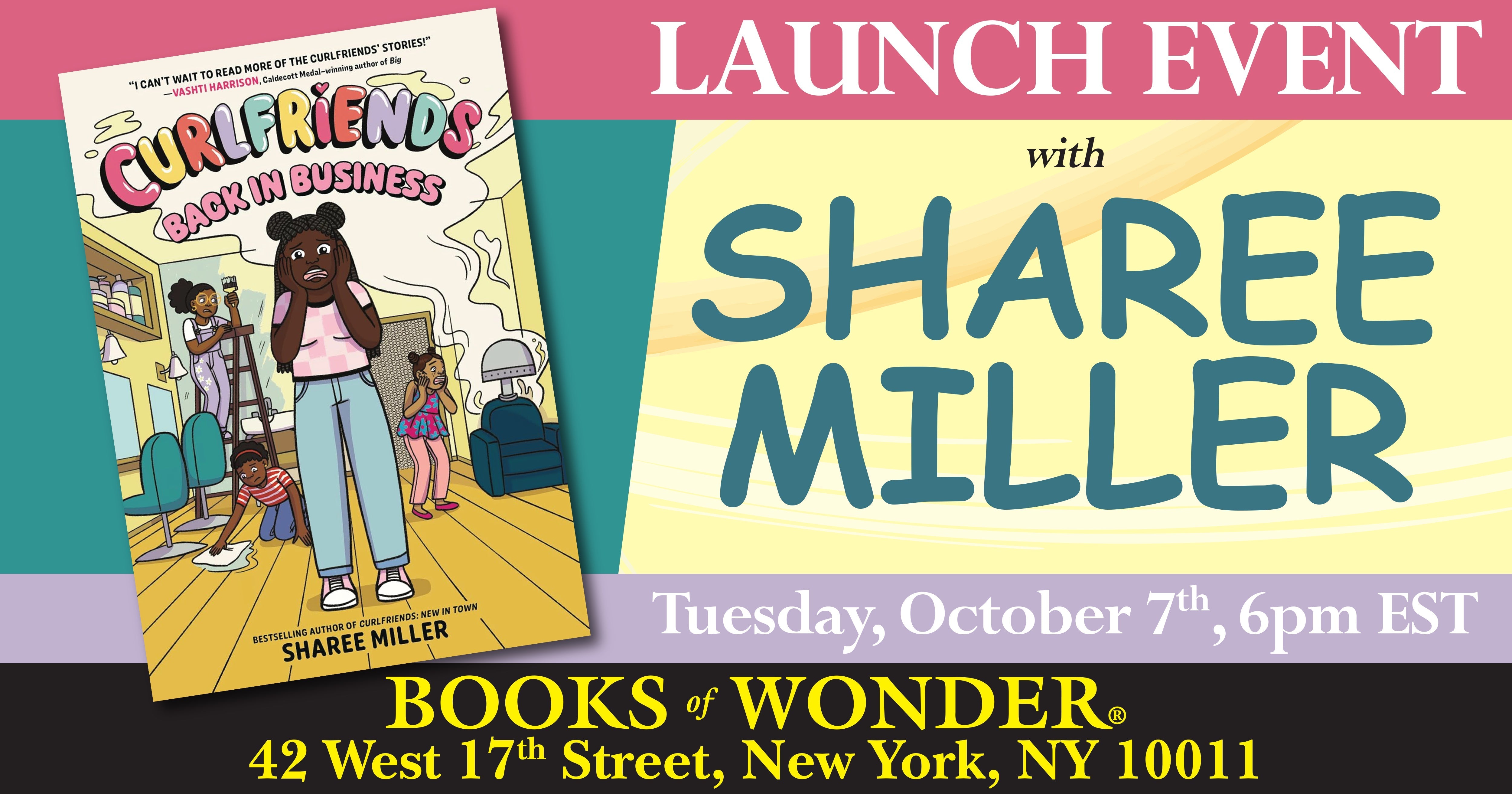 Launch Event | Curlfriends: Back in Business (Curlfriends #2) by Sharee Miller