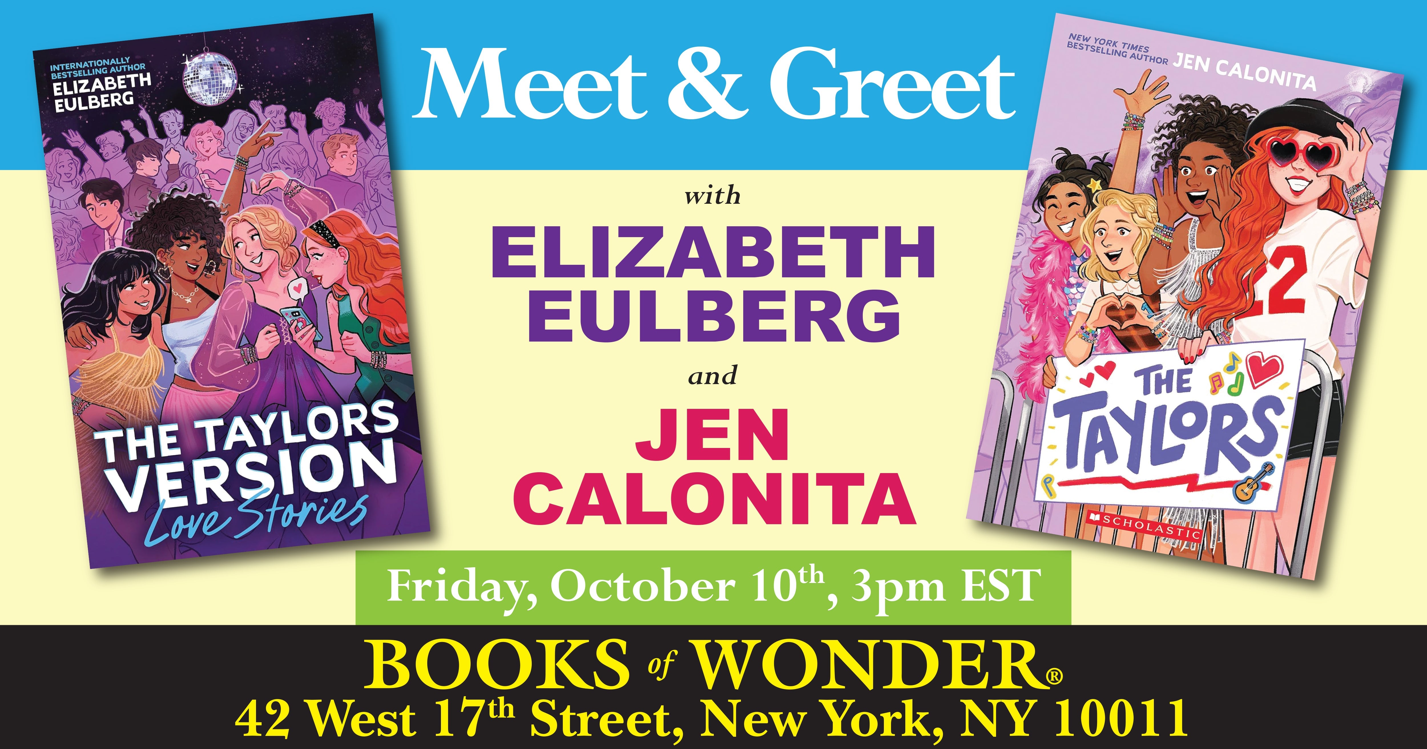 Meet & Greet with Elizabeth Eulberg and Jen Calonita!