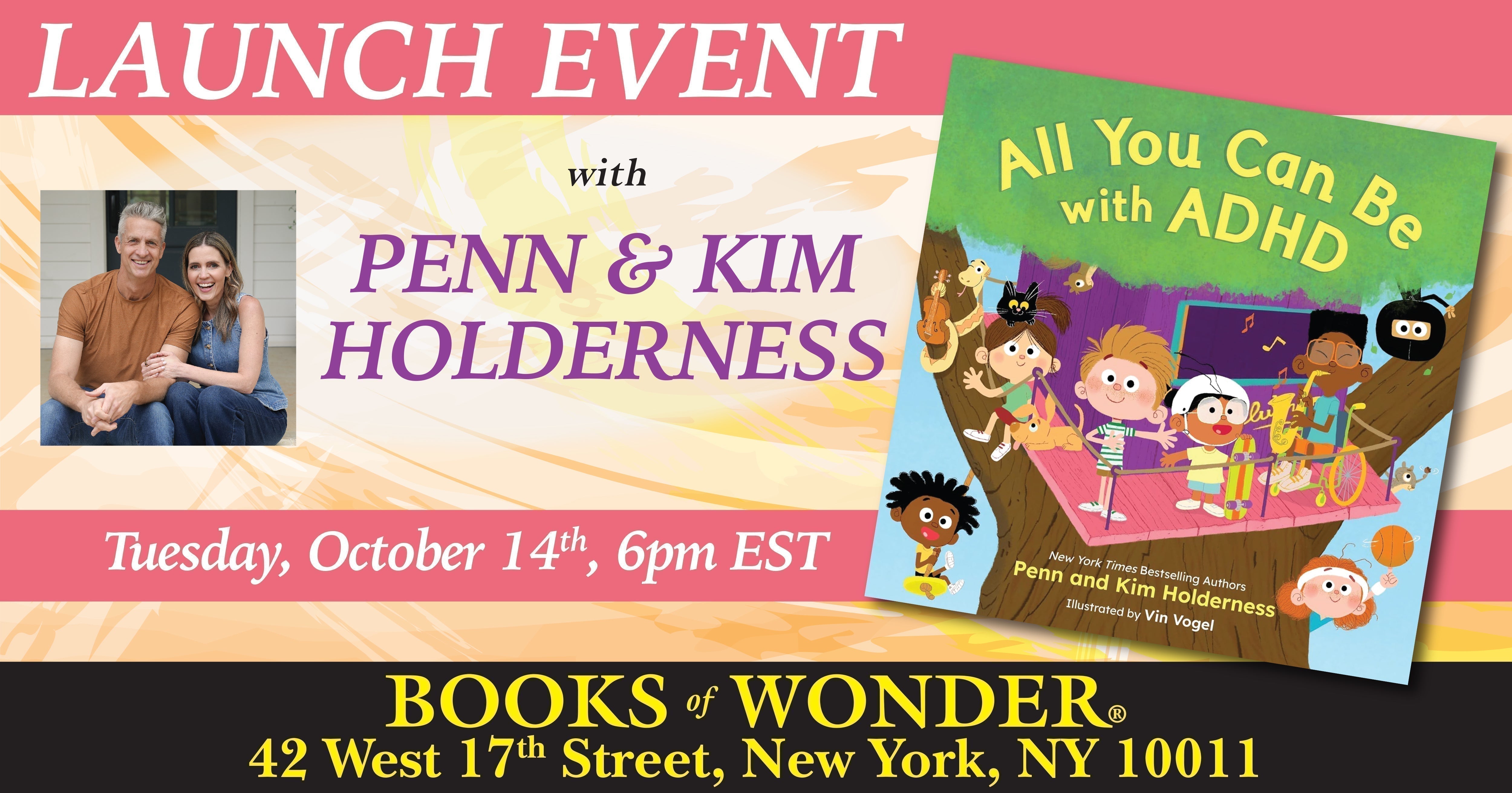Launch Event | All You Can Be with ADHD by Penn and Kim Holderness