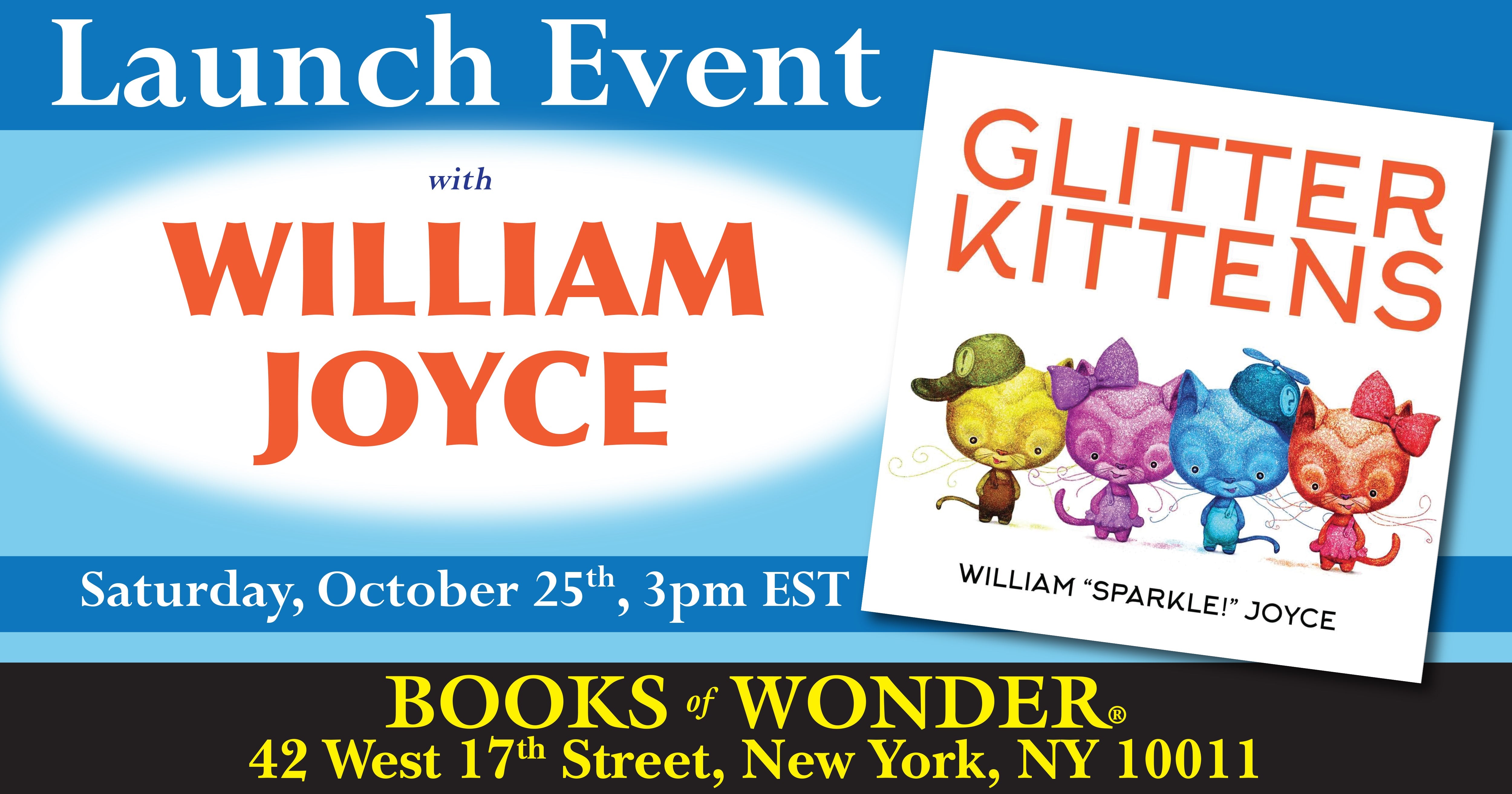 Launch Event | Glitter Kittens by William Joyce