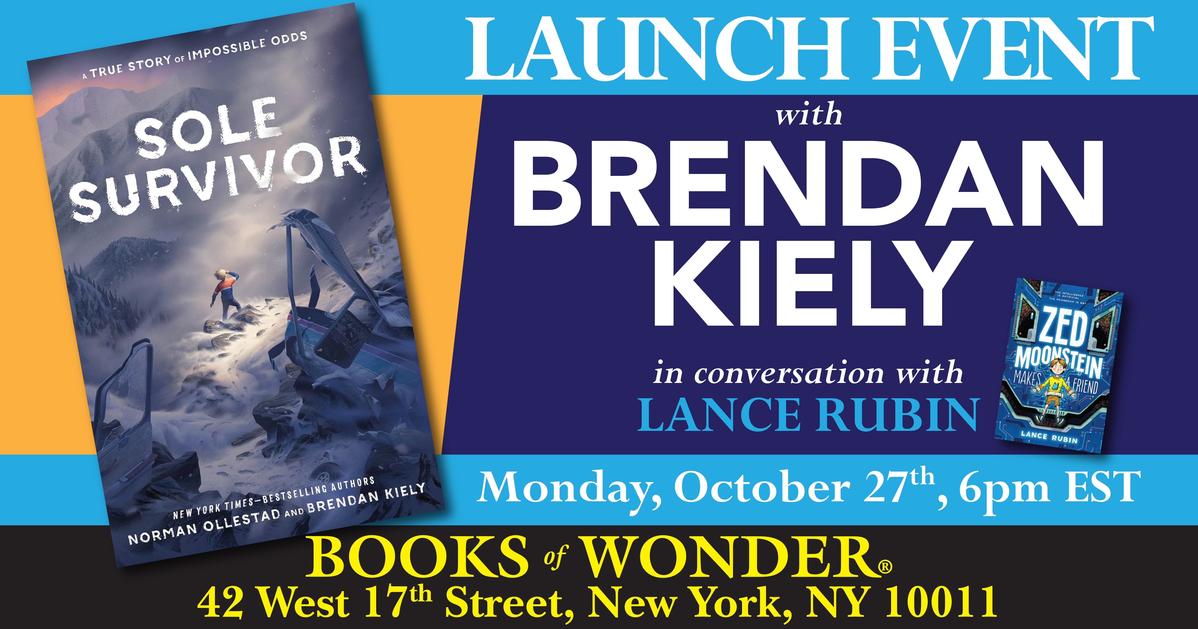 Launch Event | Sole Survivor by Brendan Kiely