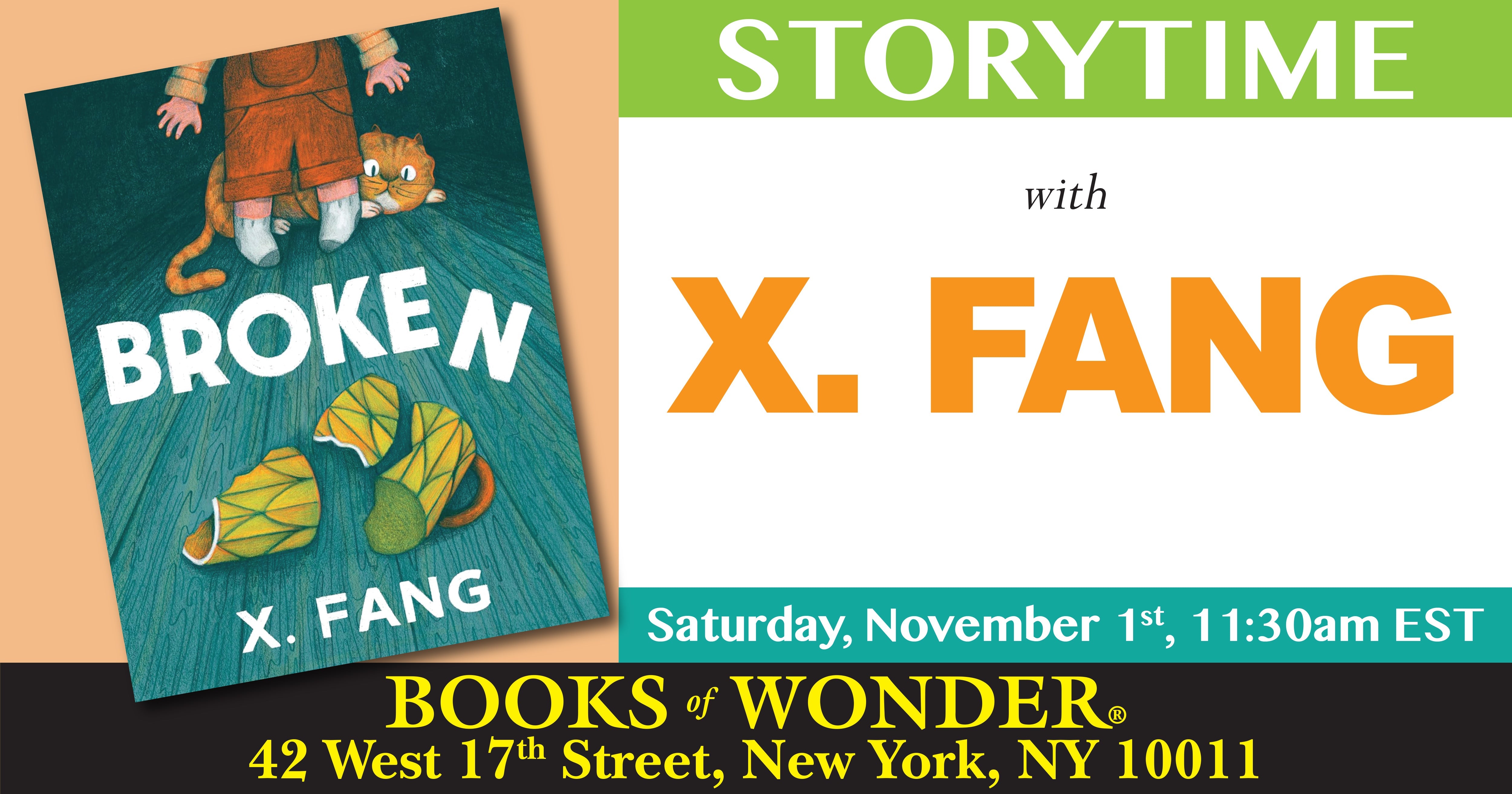 Storytime with the Author | X. Fang