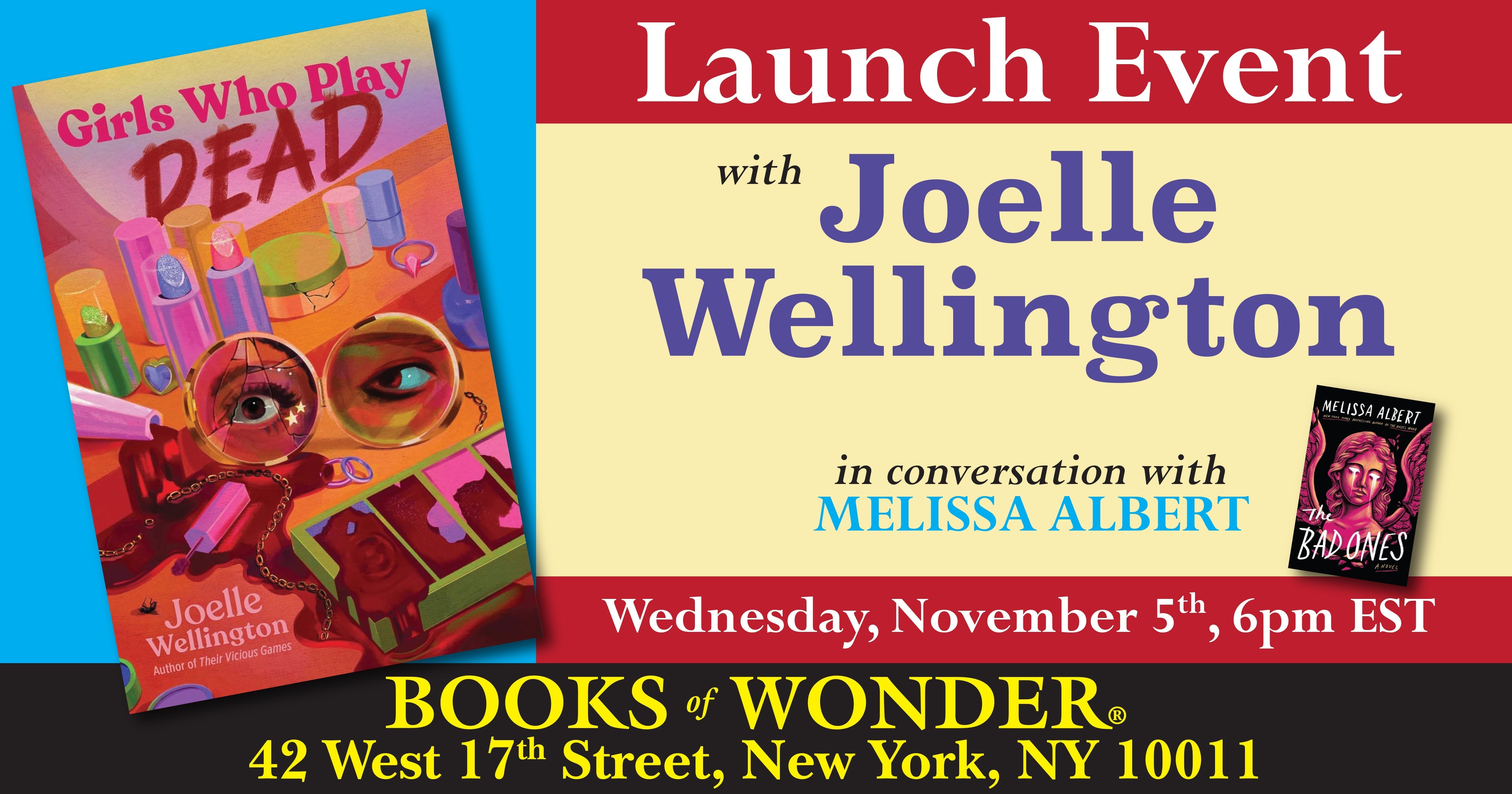 Launch Event | Girls Who Play Dead by Joelle Wellington