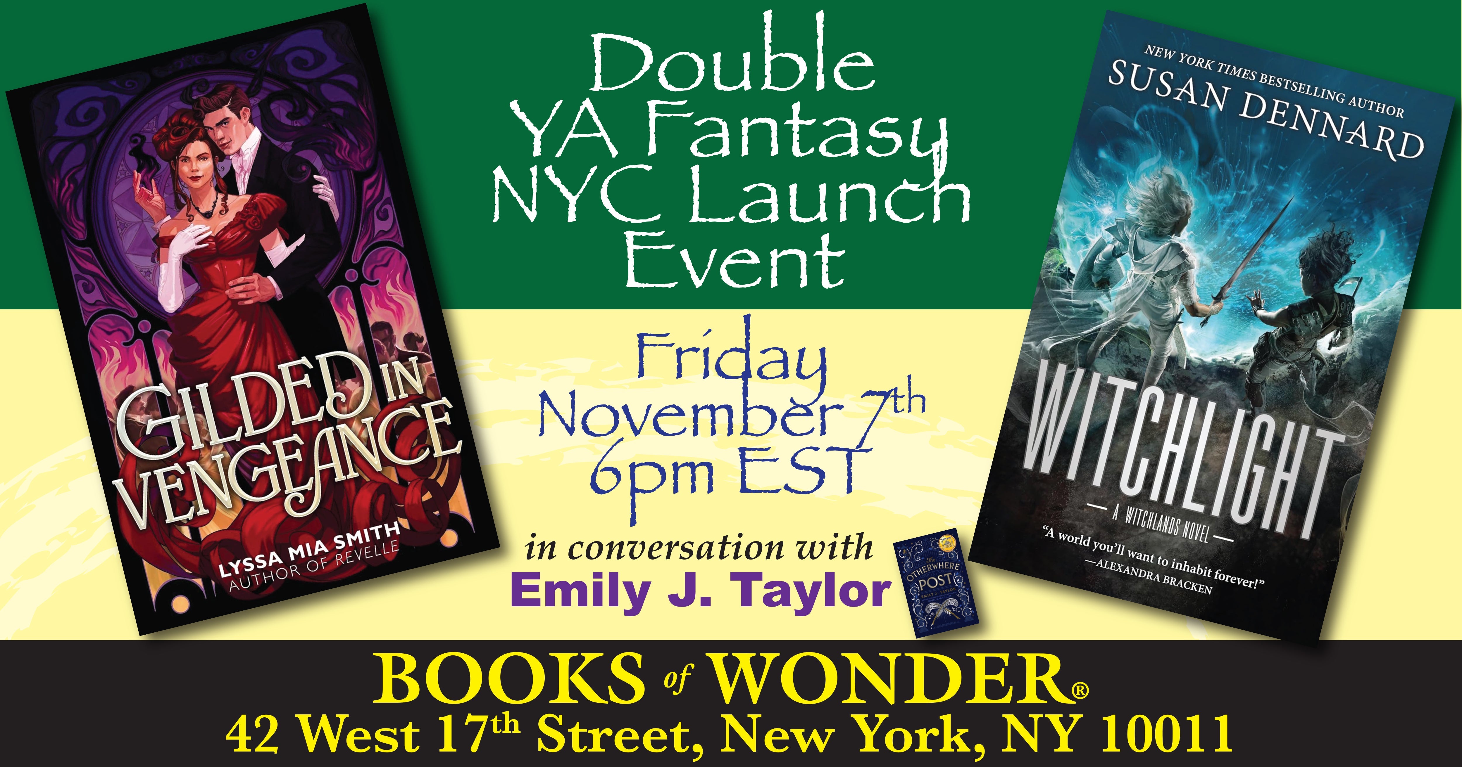 Double YA Fantasy NYC Launch Event!
