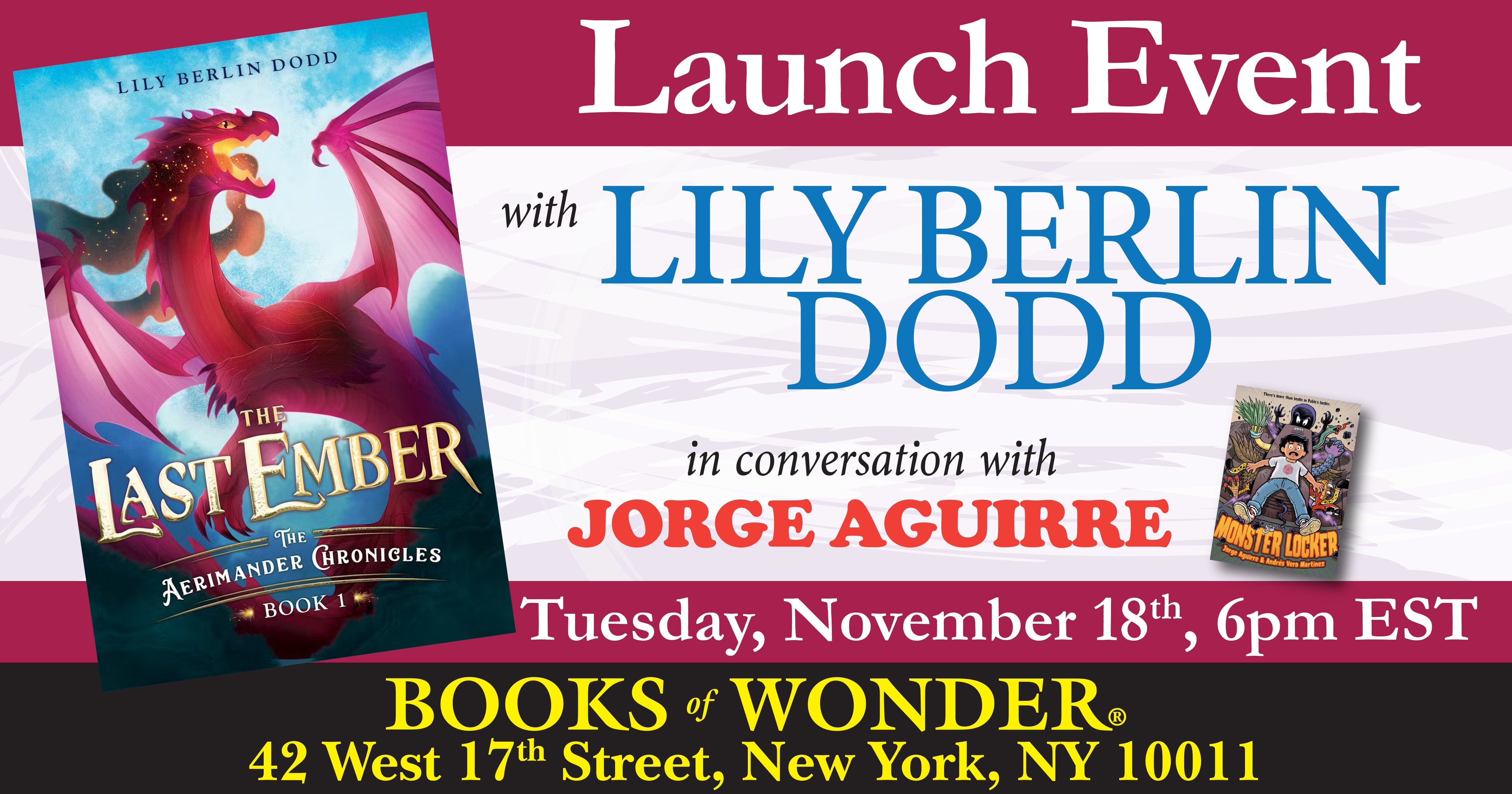 Launch Event | The Last Ember: The Aerimander Chronicles Book 1