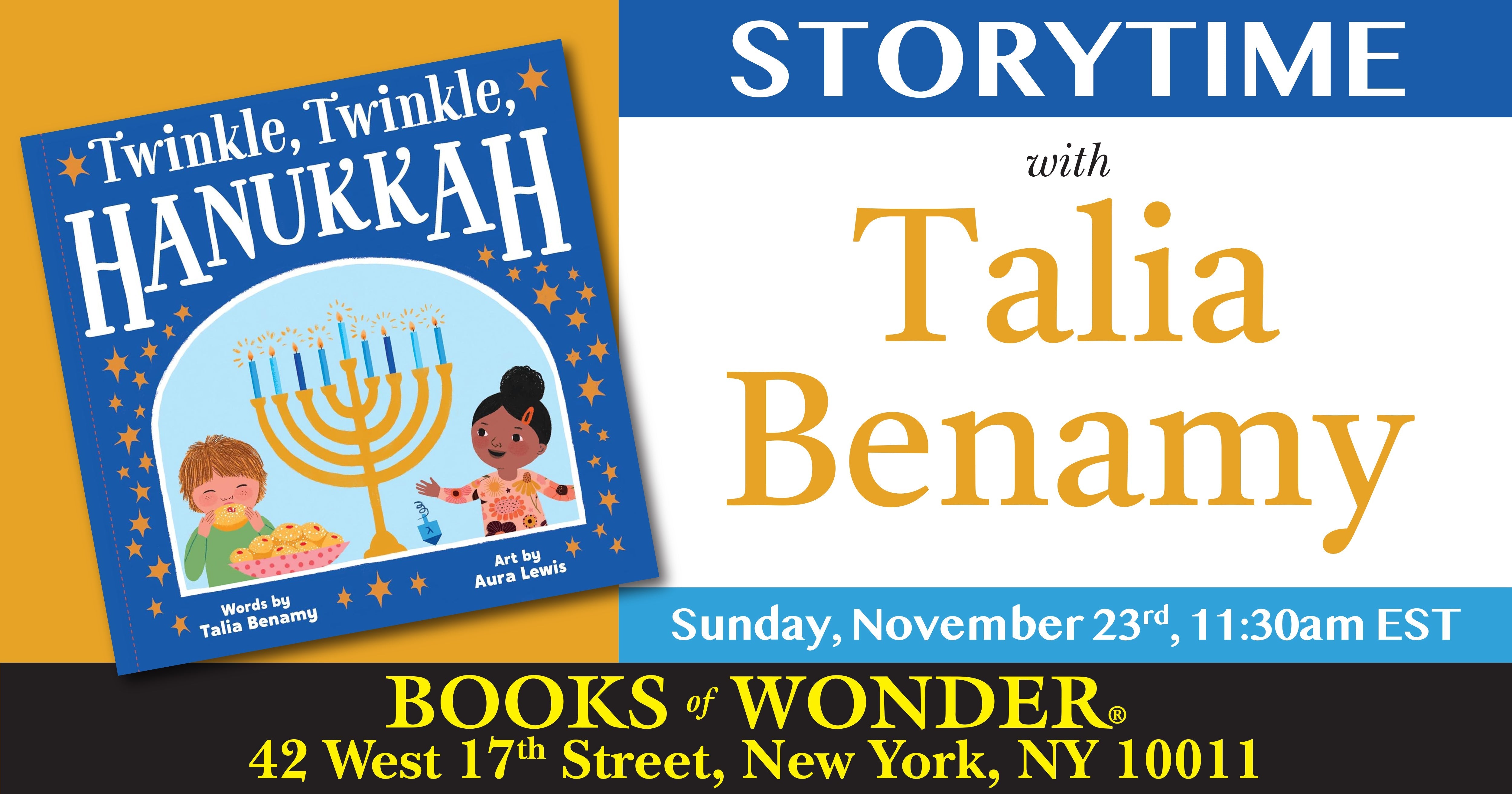 Storytime with the Author | Talia Benamy