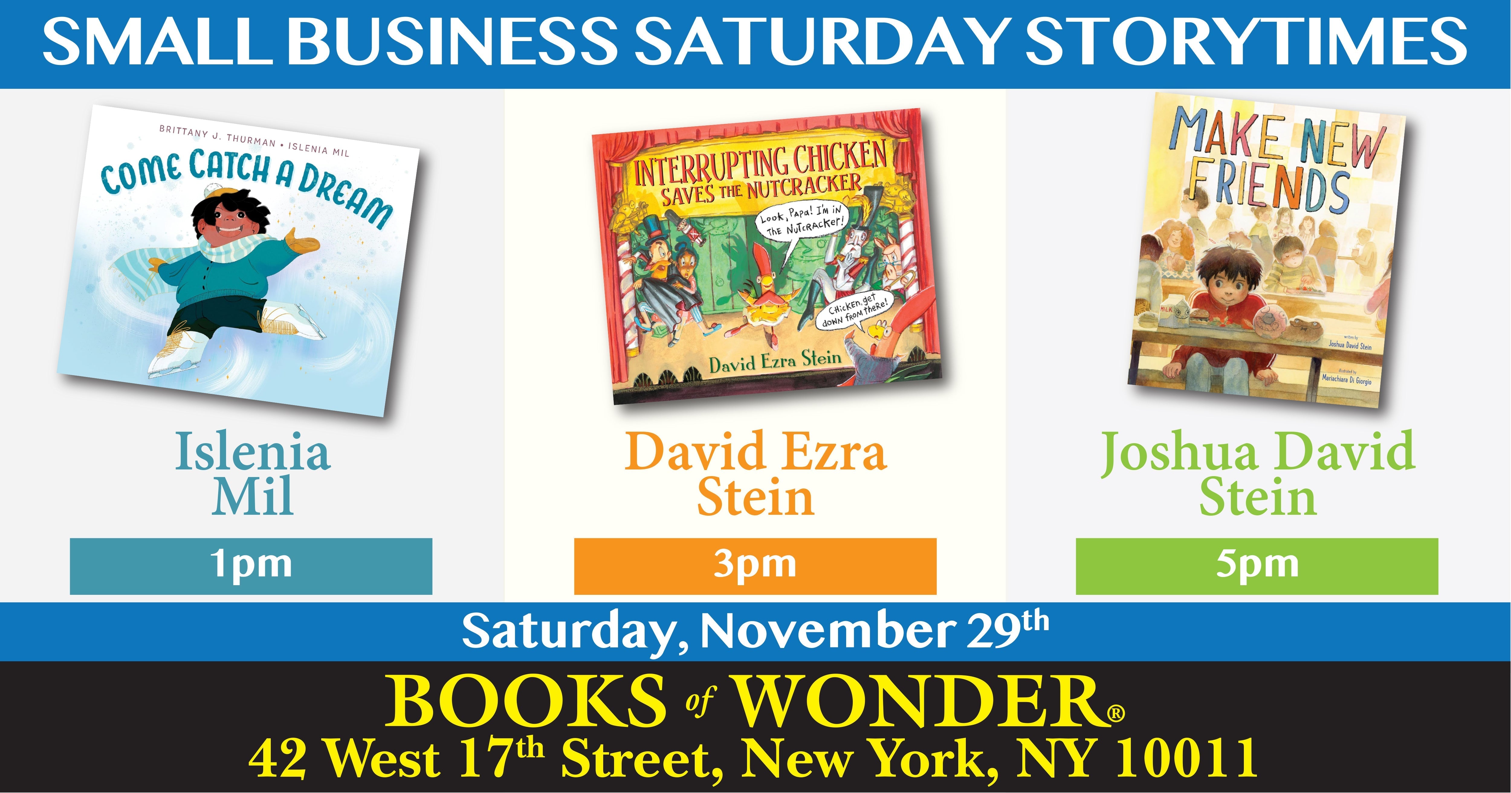 Small Business Saturday Storytimes!