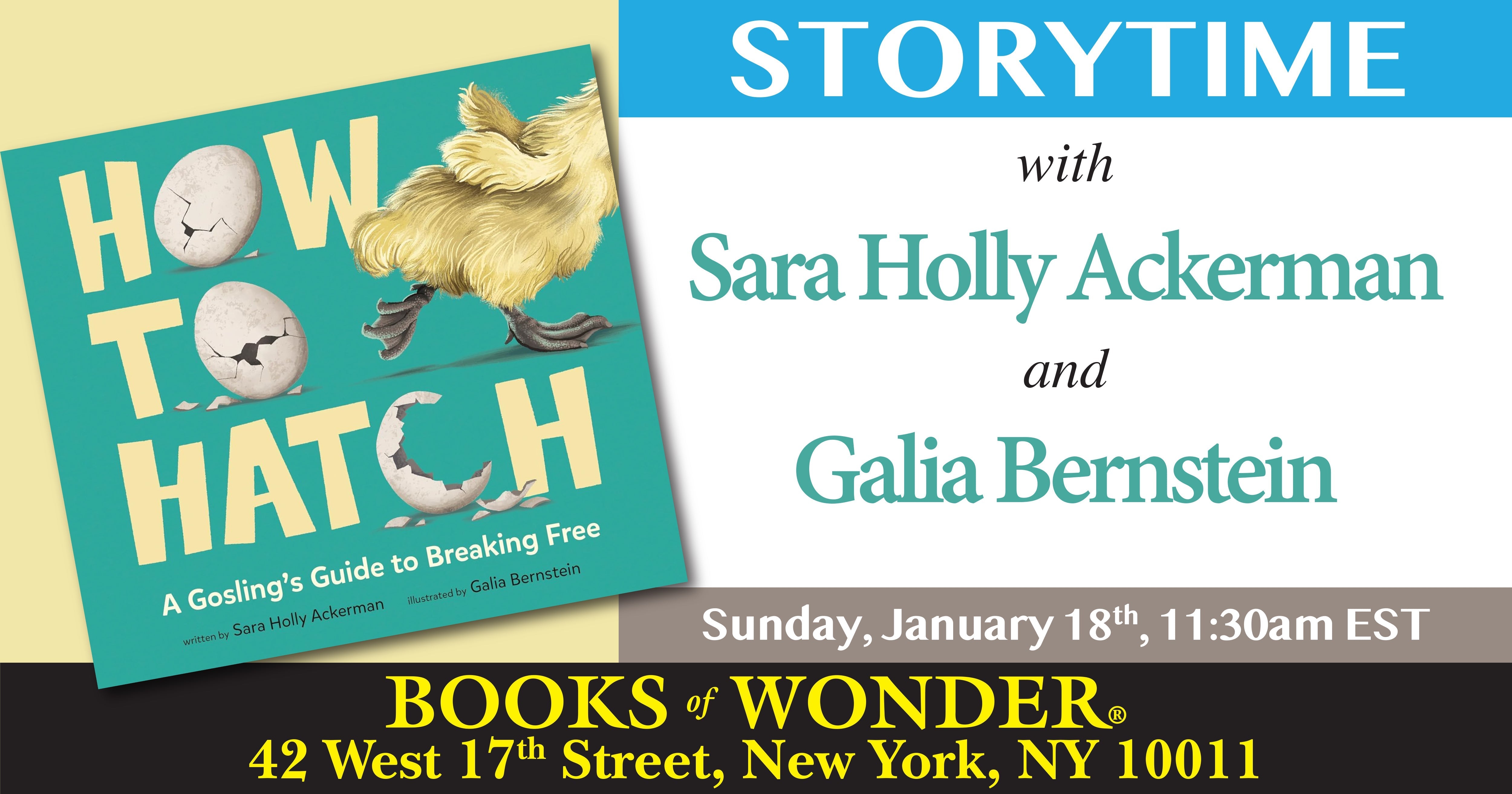 Storytime with the Author & Artist | How to Hatch: A Gosling's Guide to Breaking Free