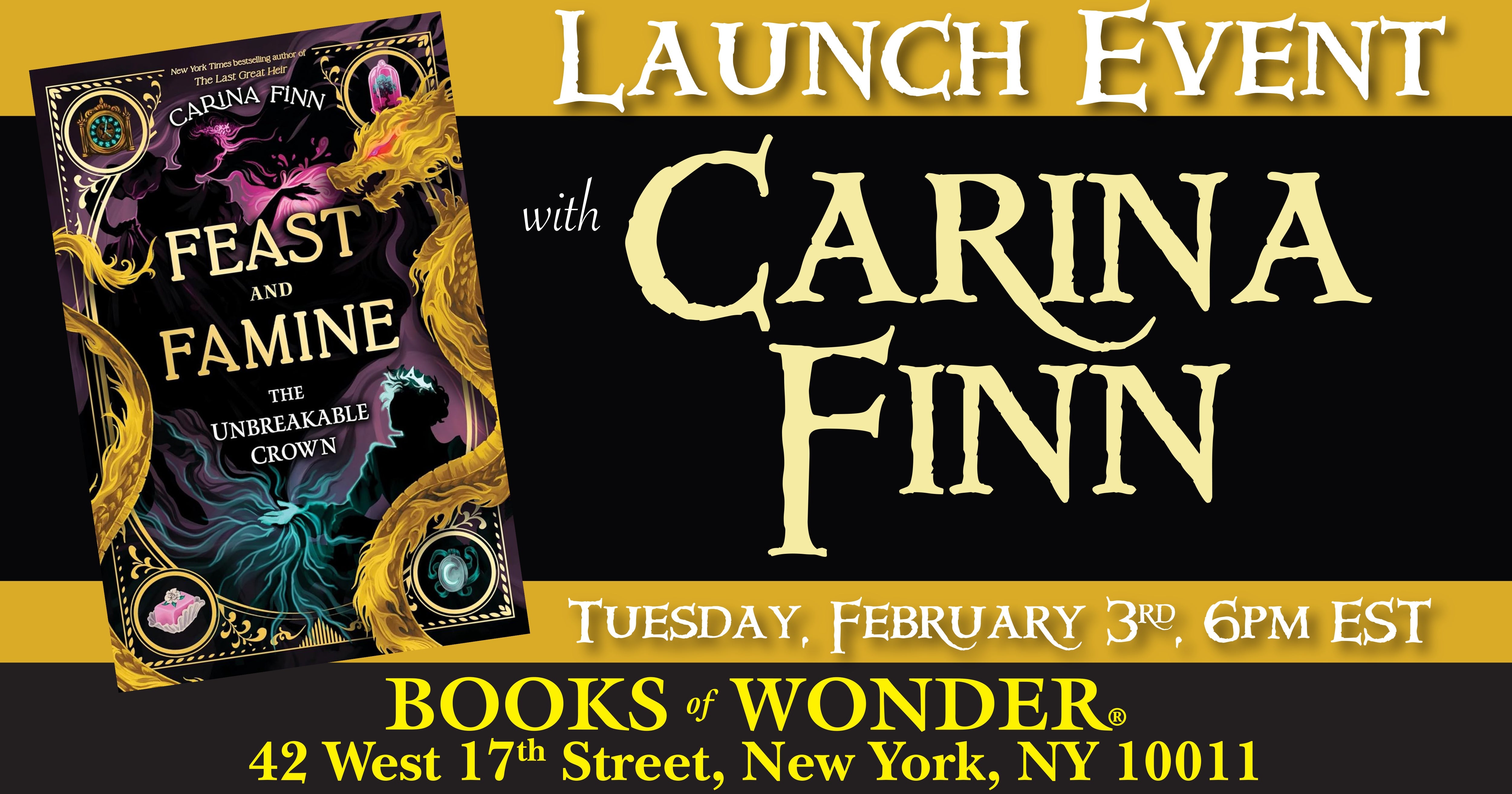 Launch Event | The Unbreakable Crown by Carina Finn