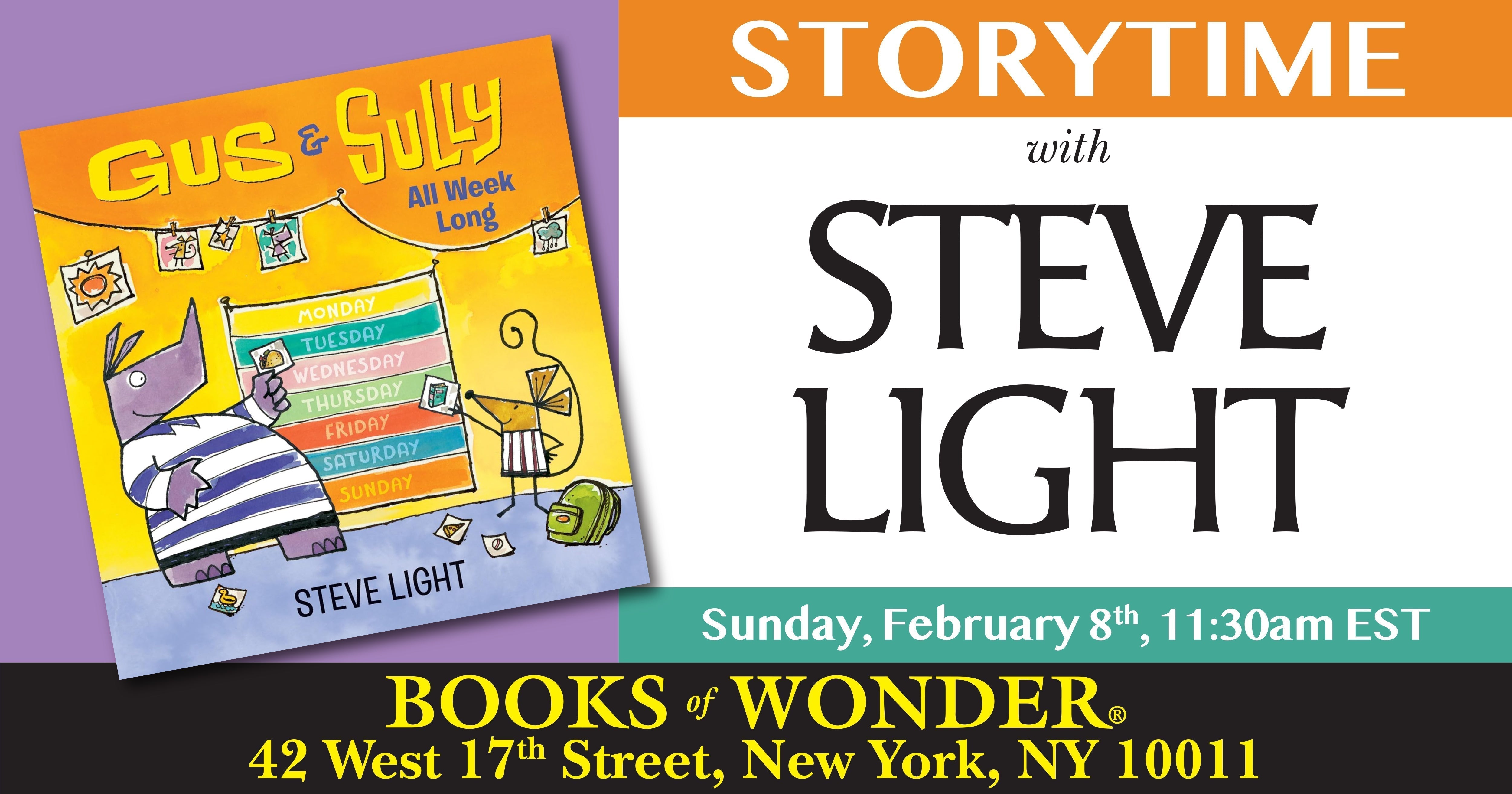 Steve Light Storytime with the Author | Steve Light – Books of Wonder
