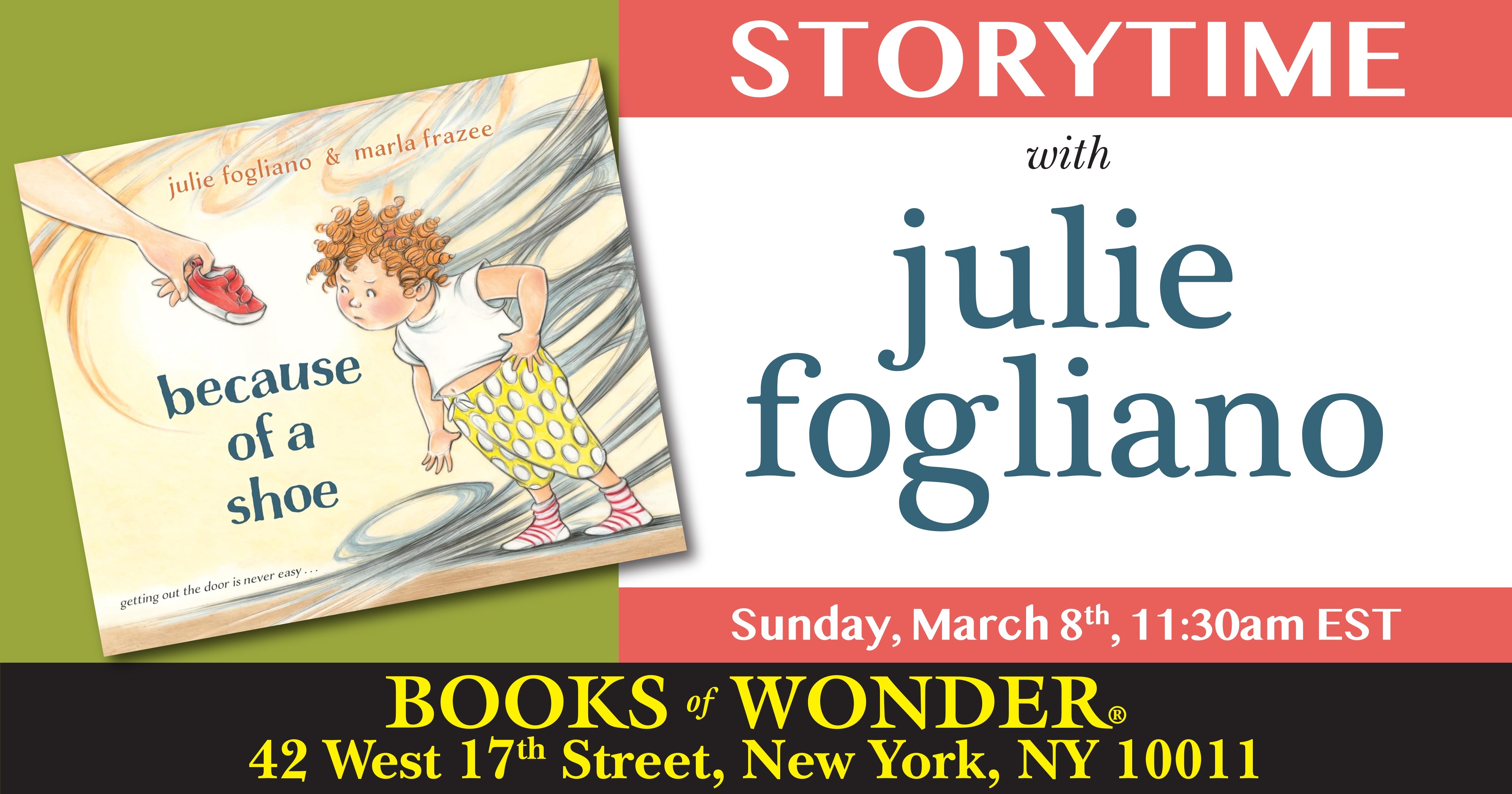 Storytime with the Author | JULIE FOGLIANO