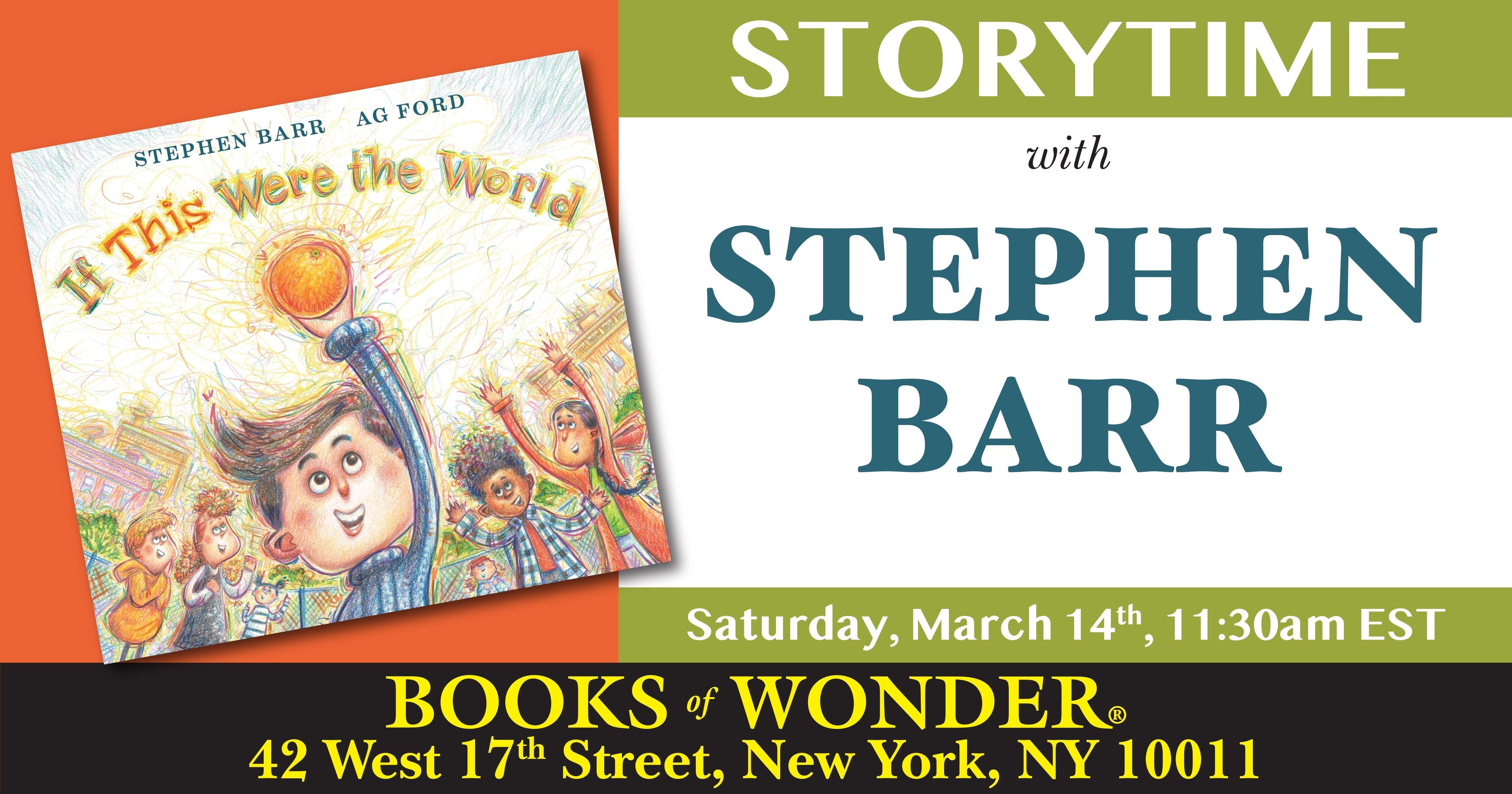 Storytime with the Author | STEPHEN BARR