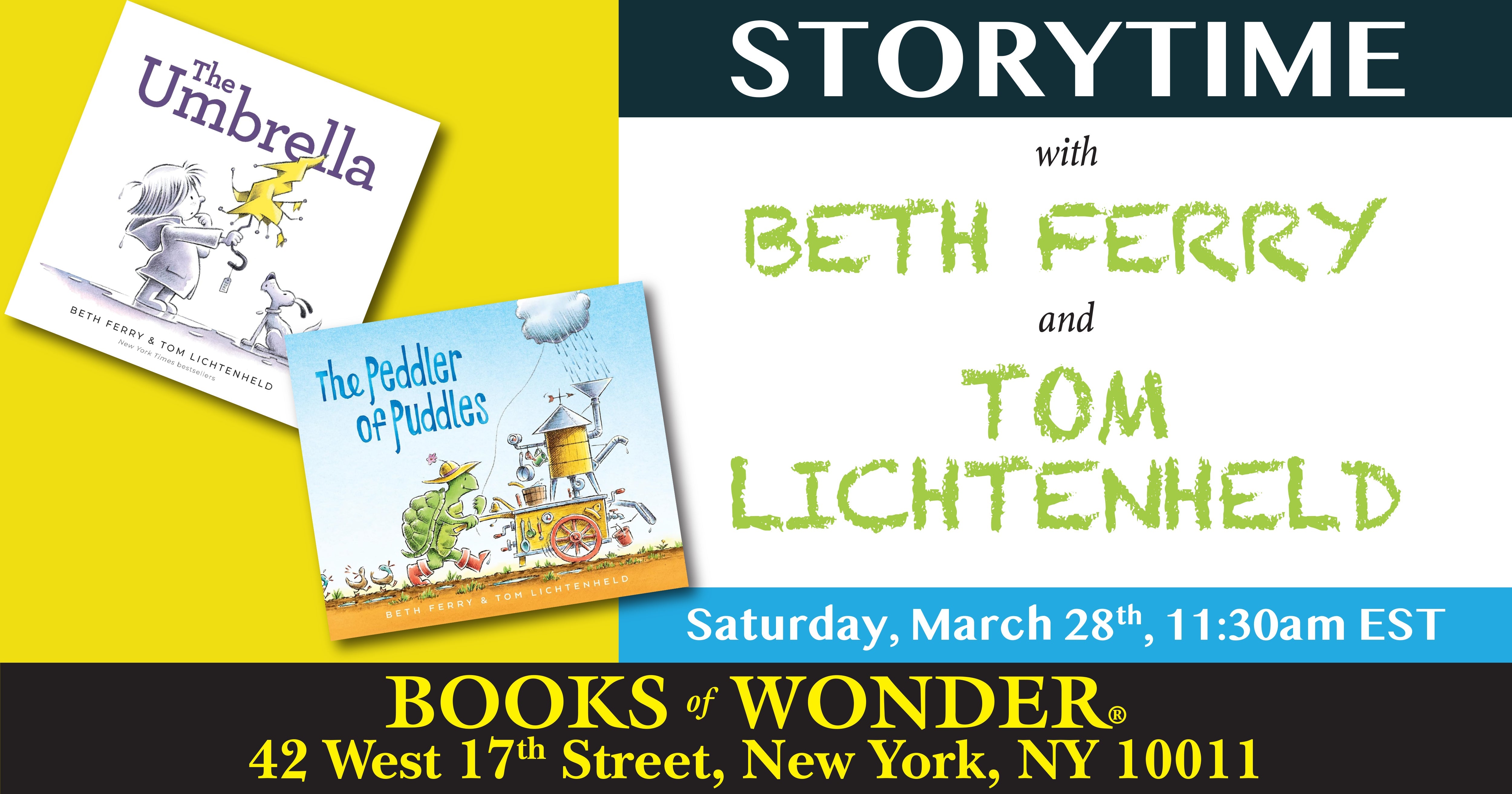 Storytime with the Author and Artist | Beth Ferry and Tom Lichtenheld