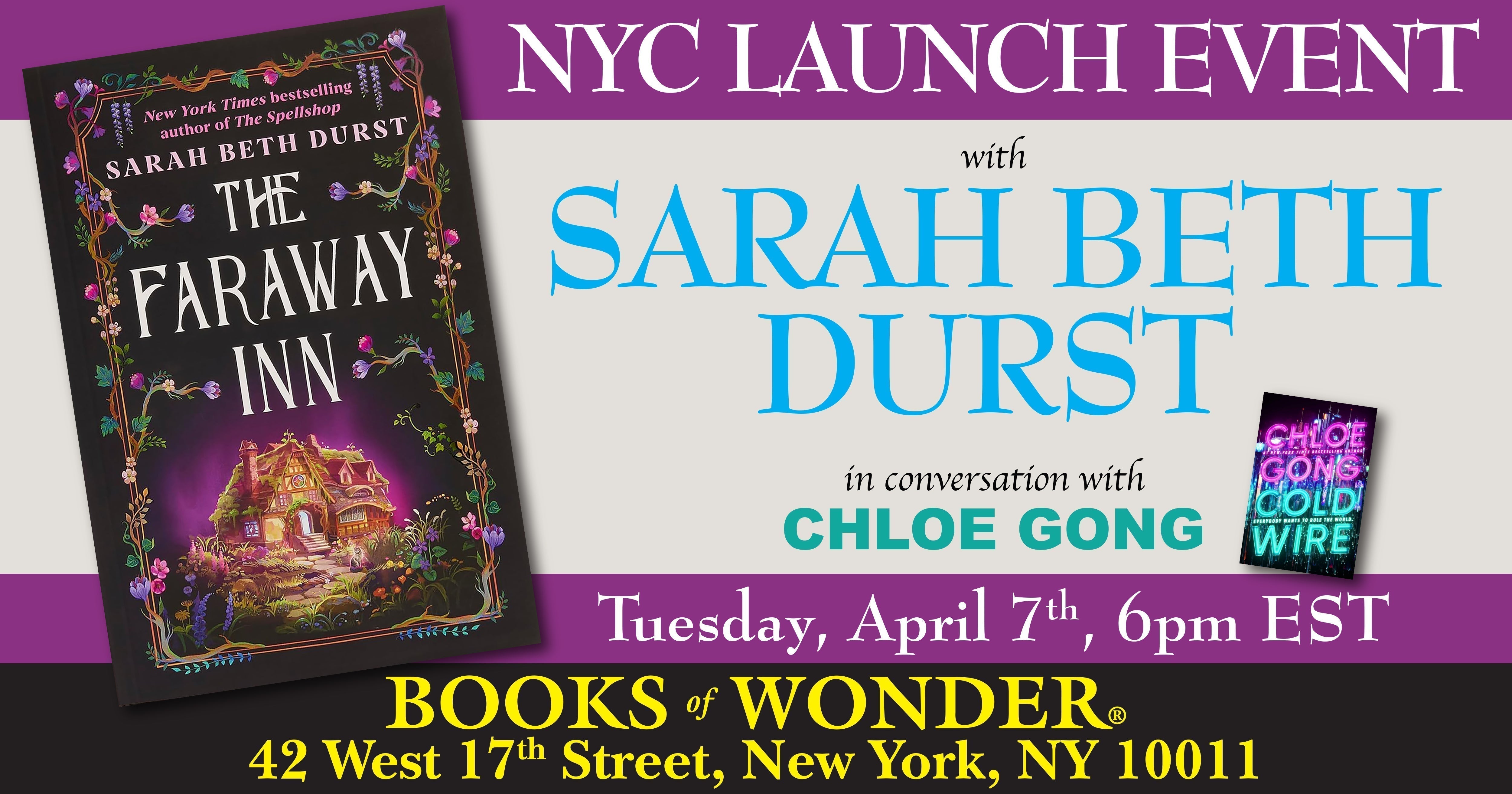 Launch Event | The Faraway Inn by Sarah Beth Durst